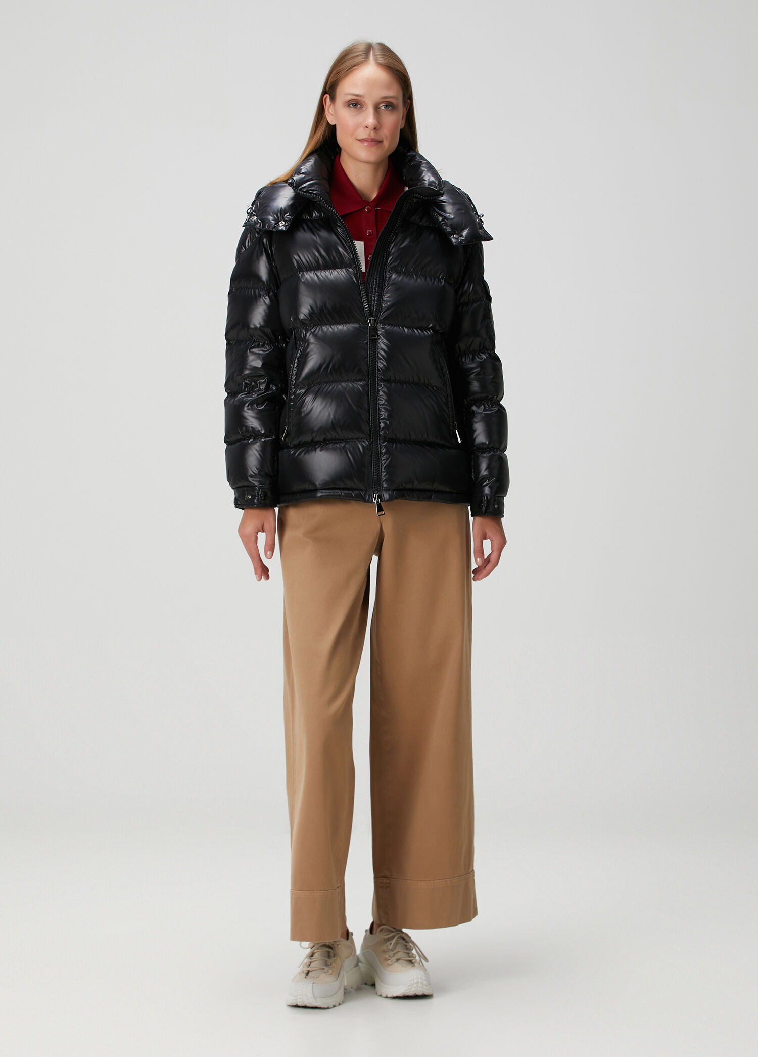 Moncler Siyah Kadın Maire Siyah Kapüşonlu Puffer Mont 1738701 | Beymen