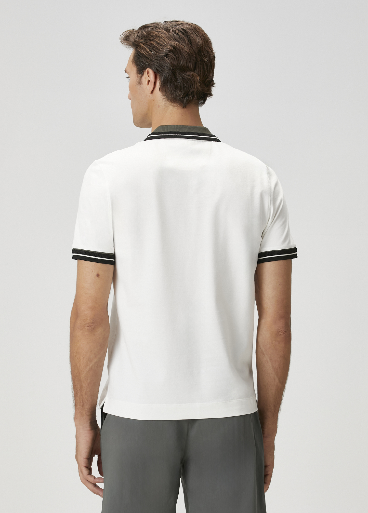 Comfort Beyaz Siyah T-shirt_4