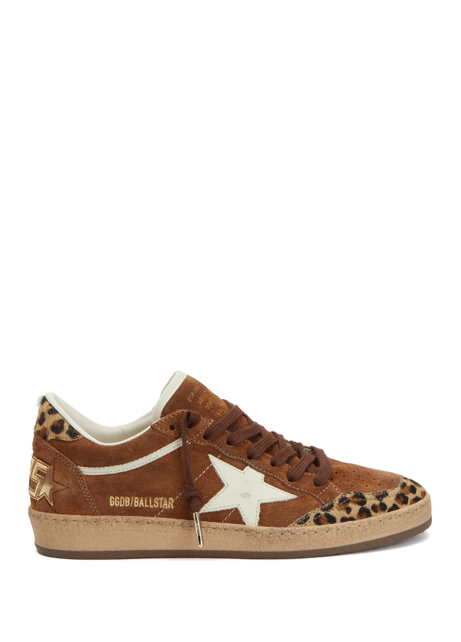 Golden Goose Leopar Kadın Ball Star Leopar Desenli Kadın Deri