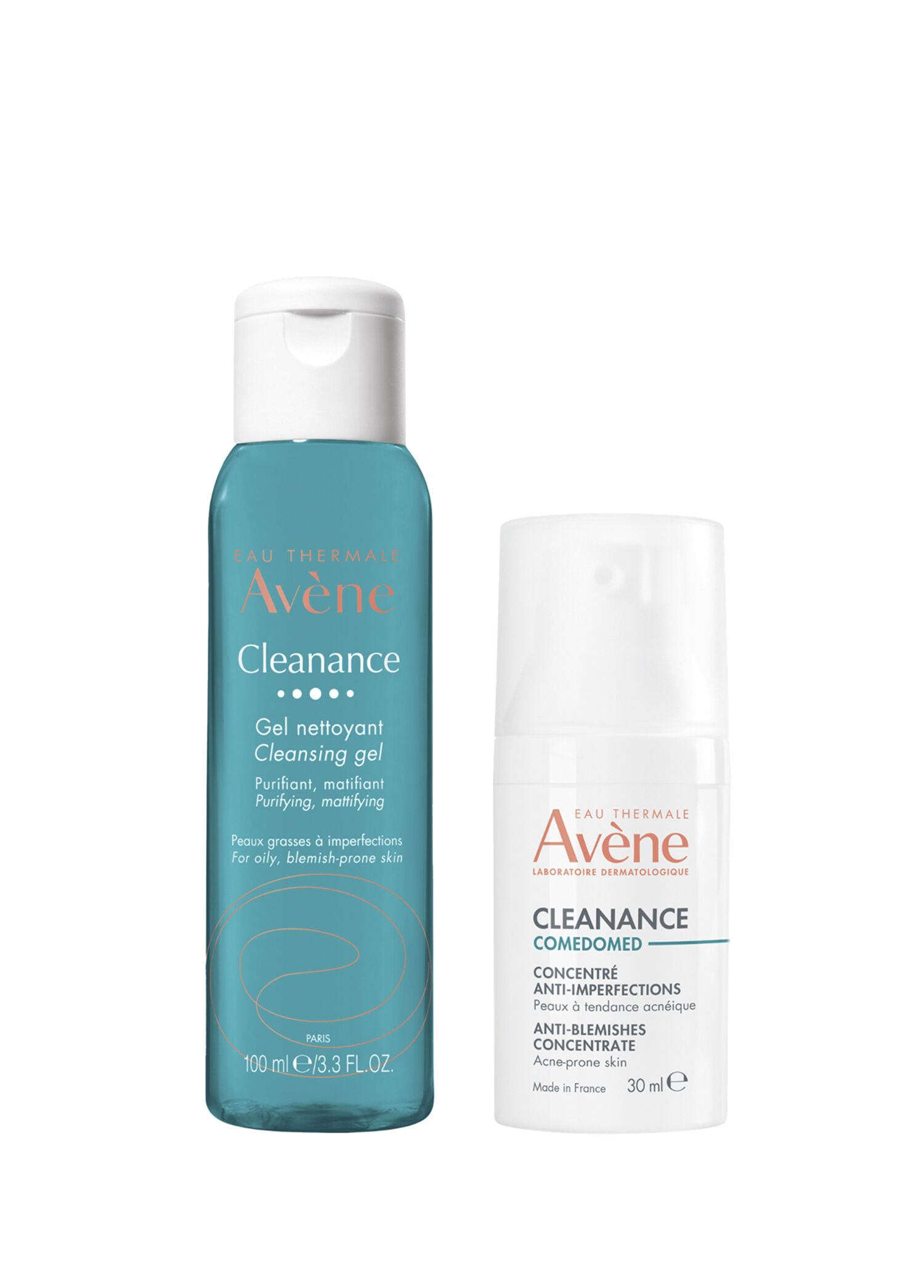 Avene Cleanance Yağlı ve Akneye Eğilimli Ciltler Konsantre Bakım Kremi 30 ml + Matlaştırıcı Temizleme Jeli 100 ml 2'li Cilt Bakım Seti