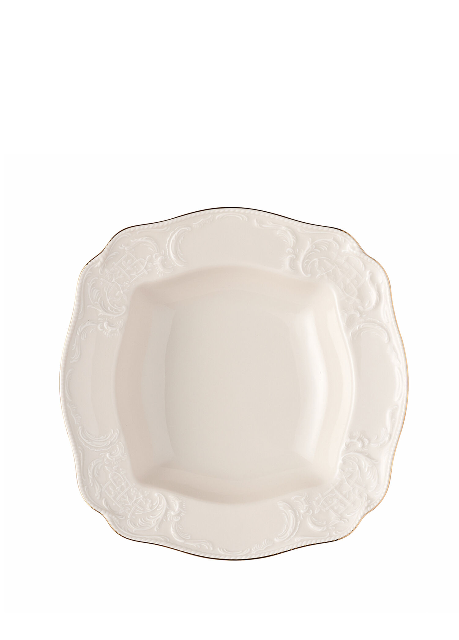 Sanssouci Elfenbein Gold Porselen Servis Kasesi 30 cm