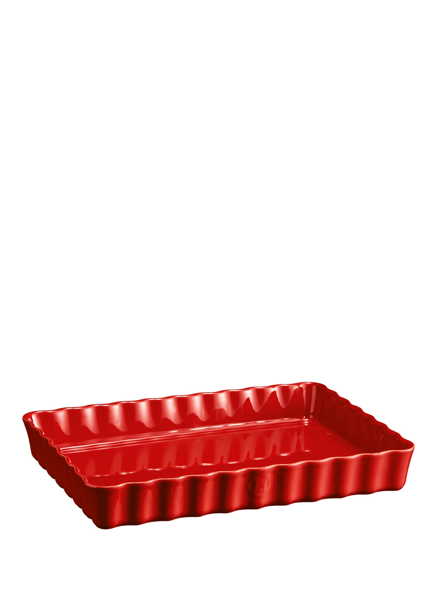 Kırmızı Seramik Dikdörtgen Tart Börek Fırın Kabı 33 cm