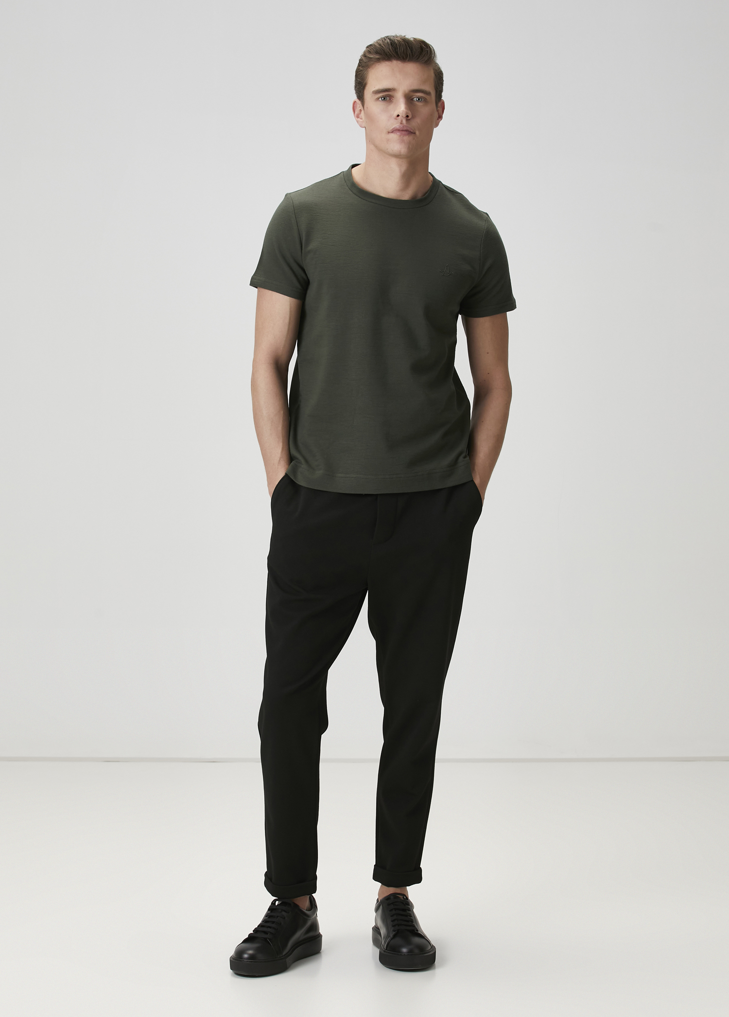Relaxed Fit Haki T-shirt_2
