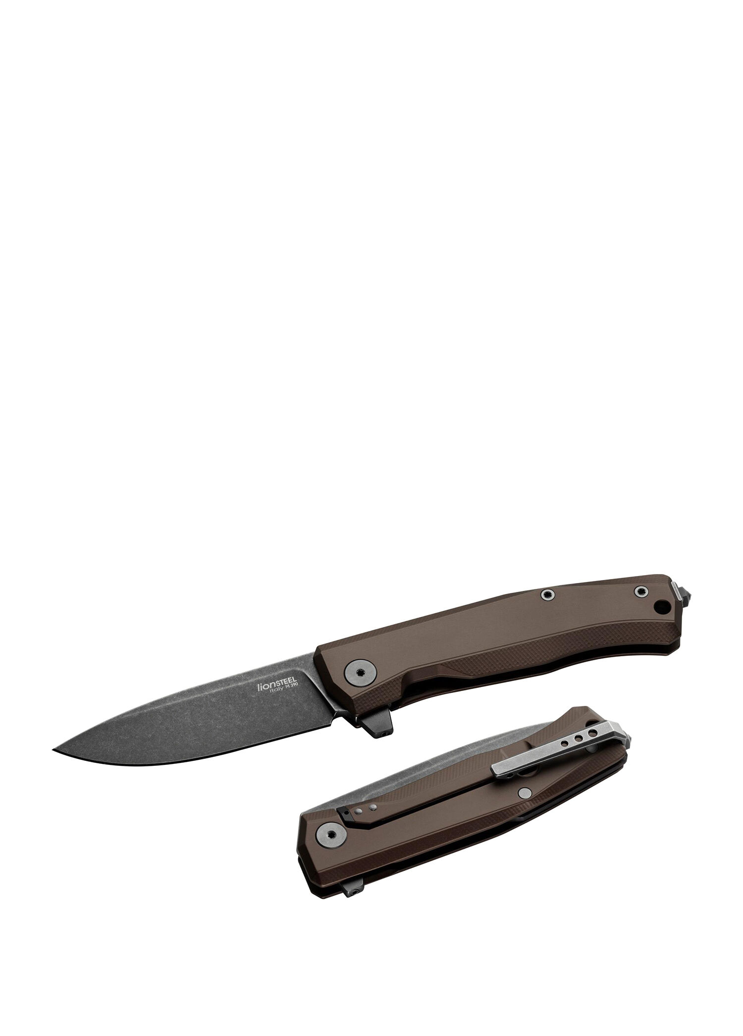 MT01A EB Myto Old Earth Kahverengi Alüminyum Handle Blade Çakı
