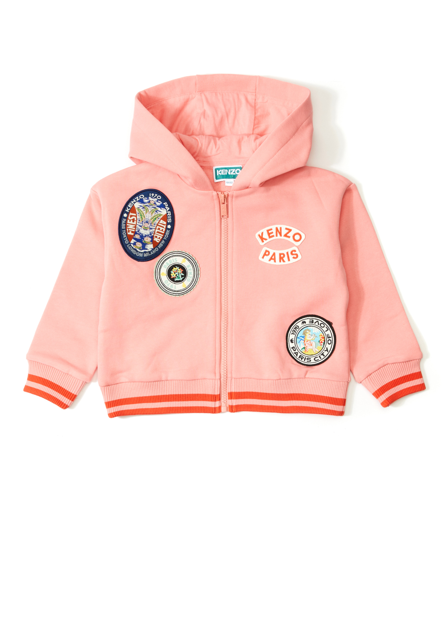 Pembe Kapüşonlu Kız Çocuk Sweatshirt