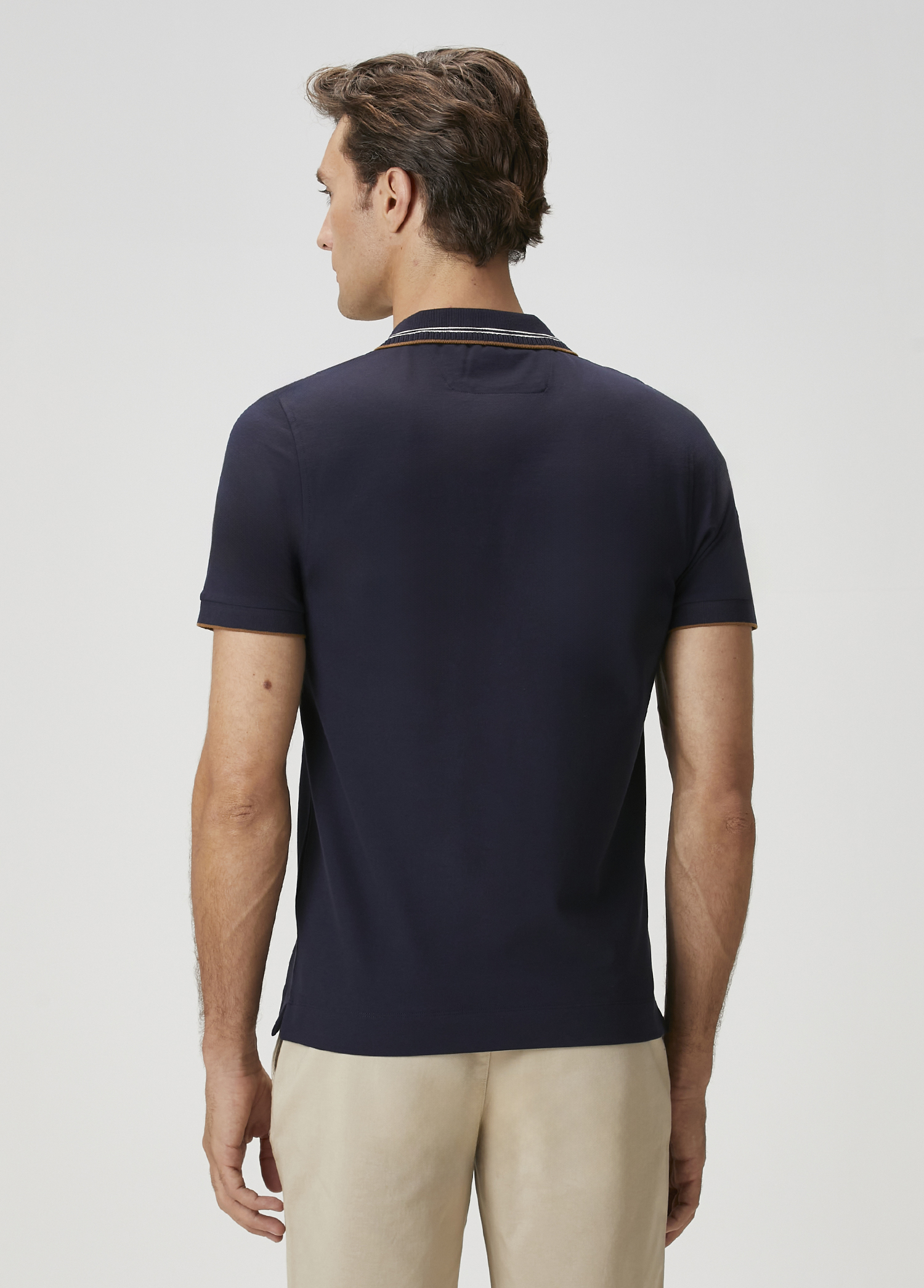 Slim Fit Lacivert T-shirt_4