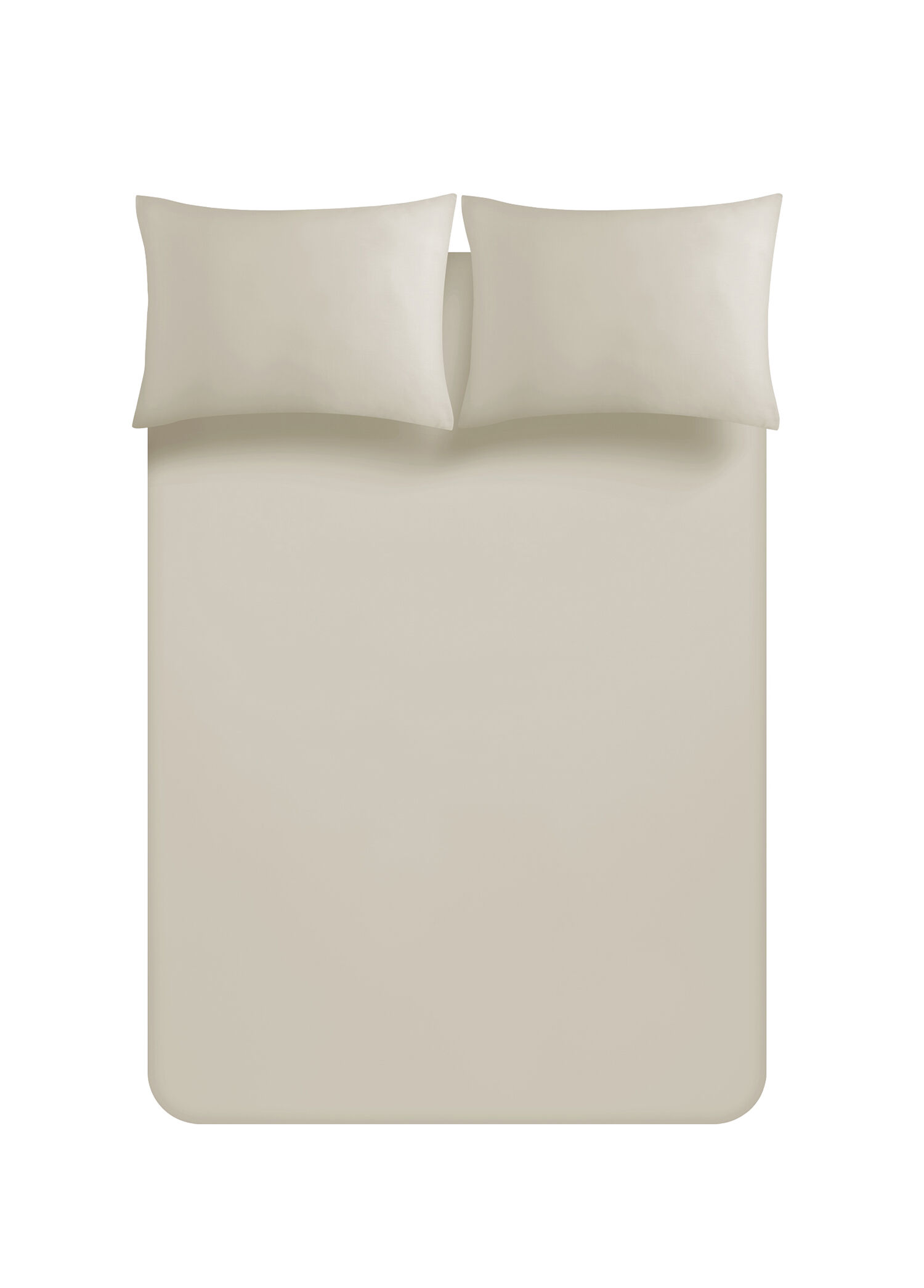Bej Pamuklu King Size Çarşaf Takımı 280 x 280 cm