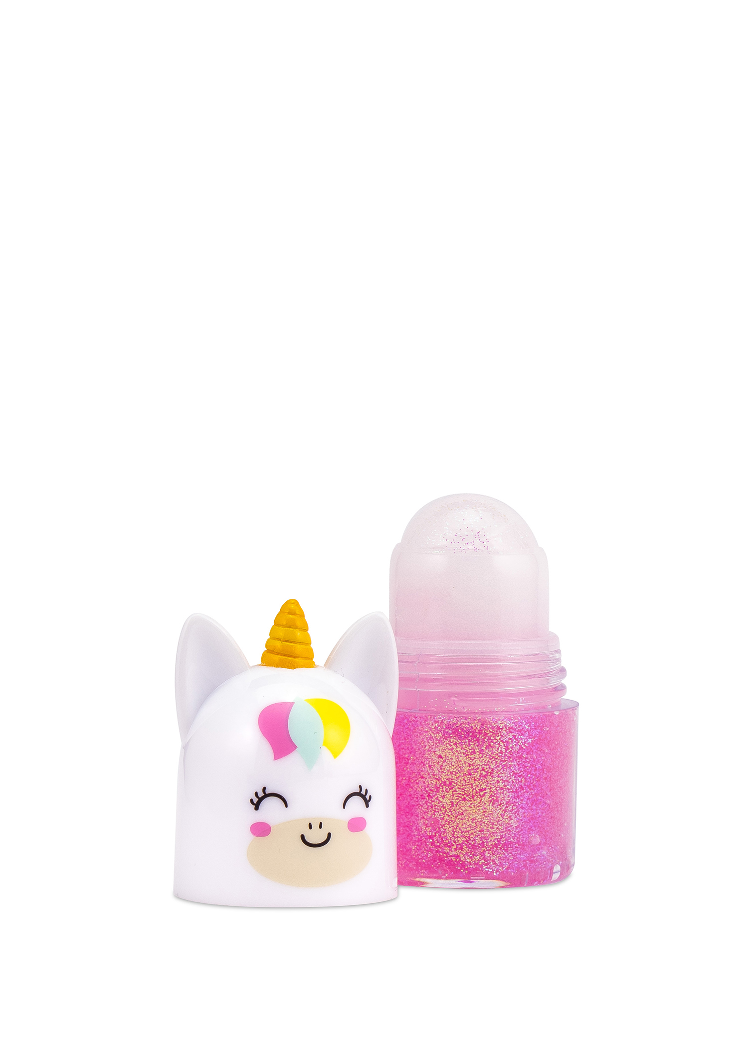 Pembe Unicorn Figürlü Yüz Vücut Parlatıcı Roll-On