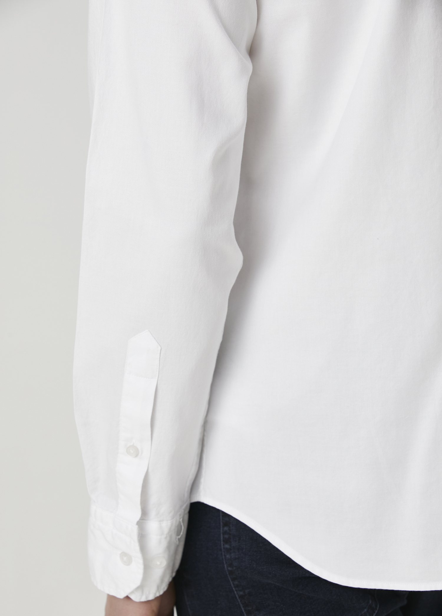 Slim Fit Beyaz Oxford Gömlek_7