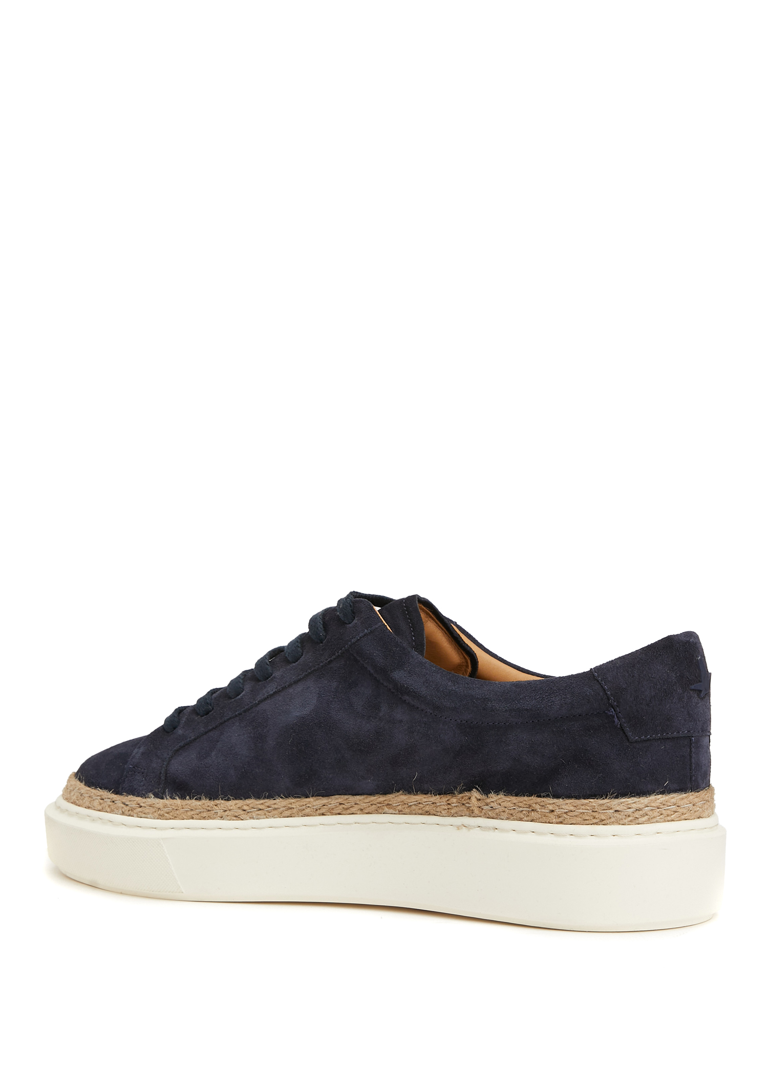 Lacivert Jüt Detaylı Erkek Süet Sneaker_2