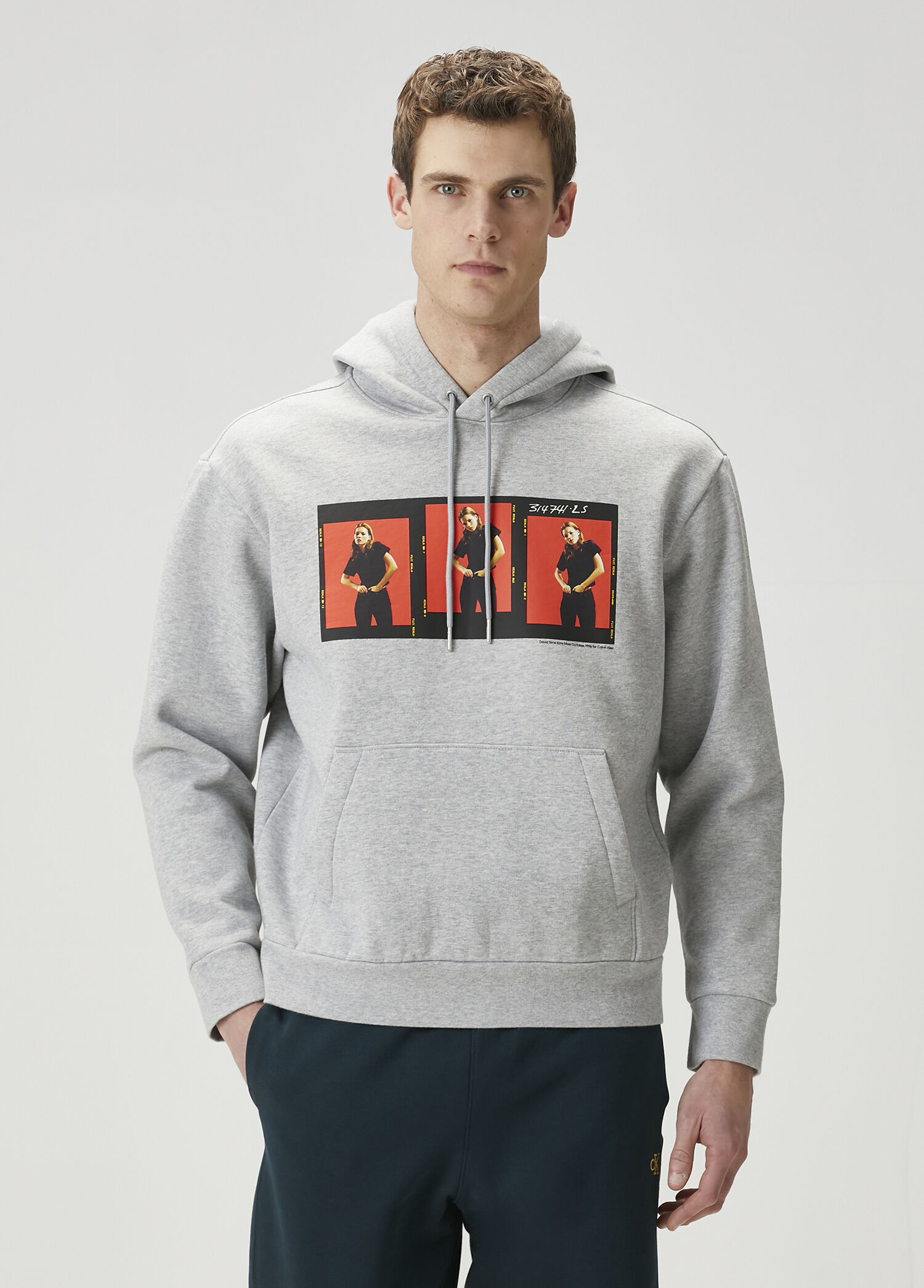Outtakes Gri Kapüşonlu Sweatshirt