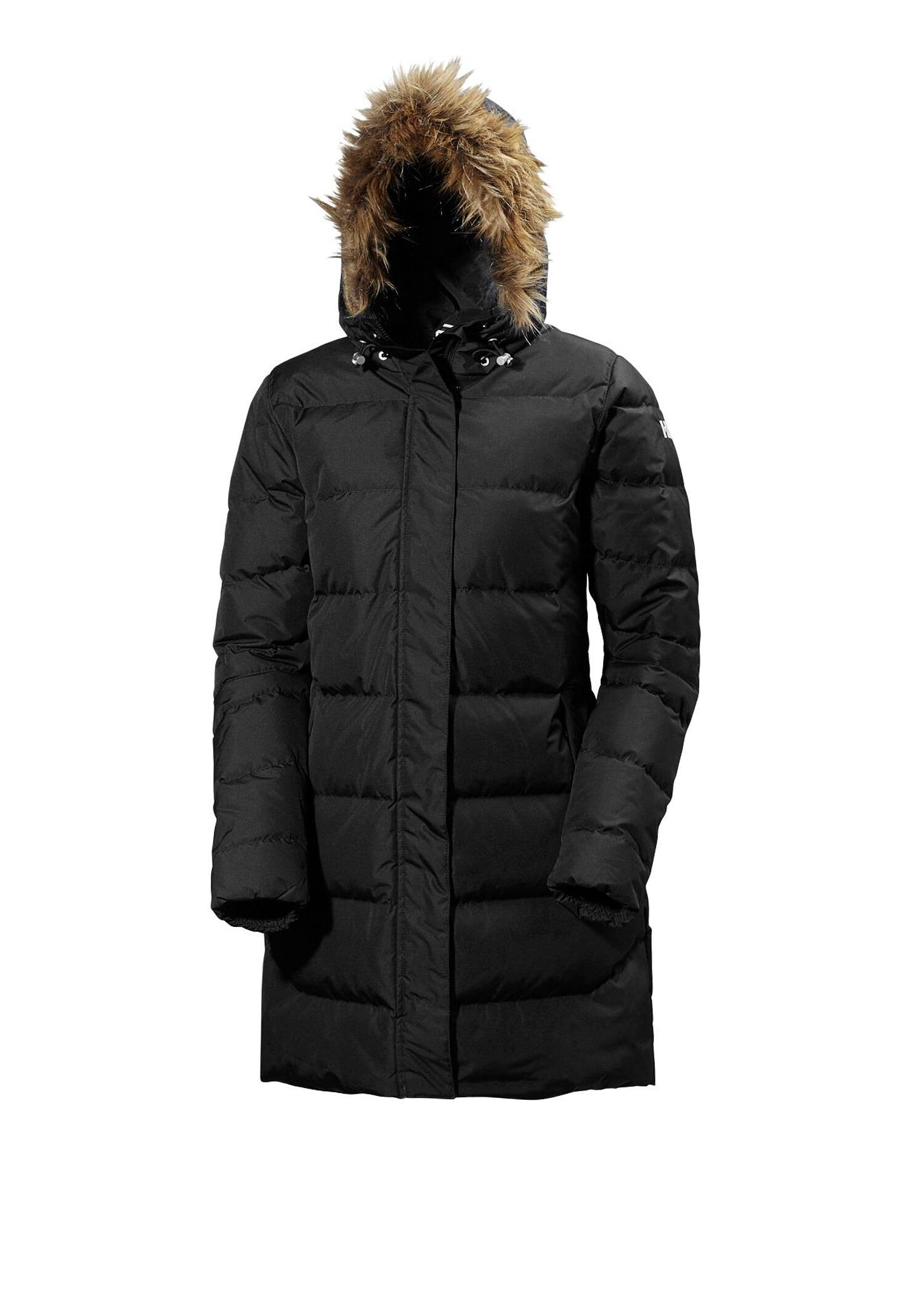 W Aden Down Black Kapüşonlu Kadın Parka