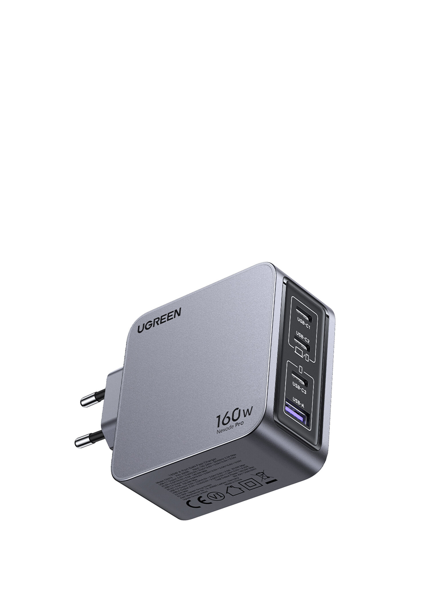 Nexode Pro GaN 100W Kablolu Type-C QC PD 3xUSB-C, 1xUSB-A 160W Hızlı Şarj Cihazı