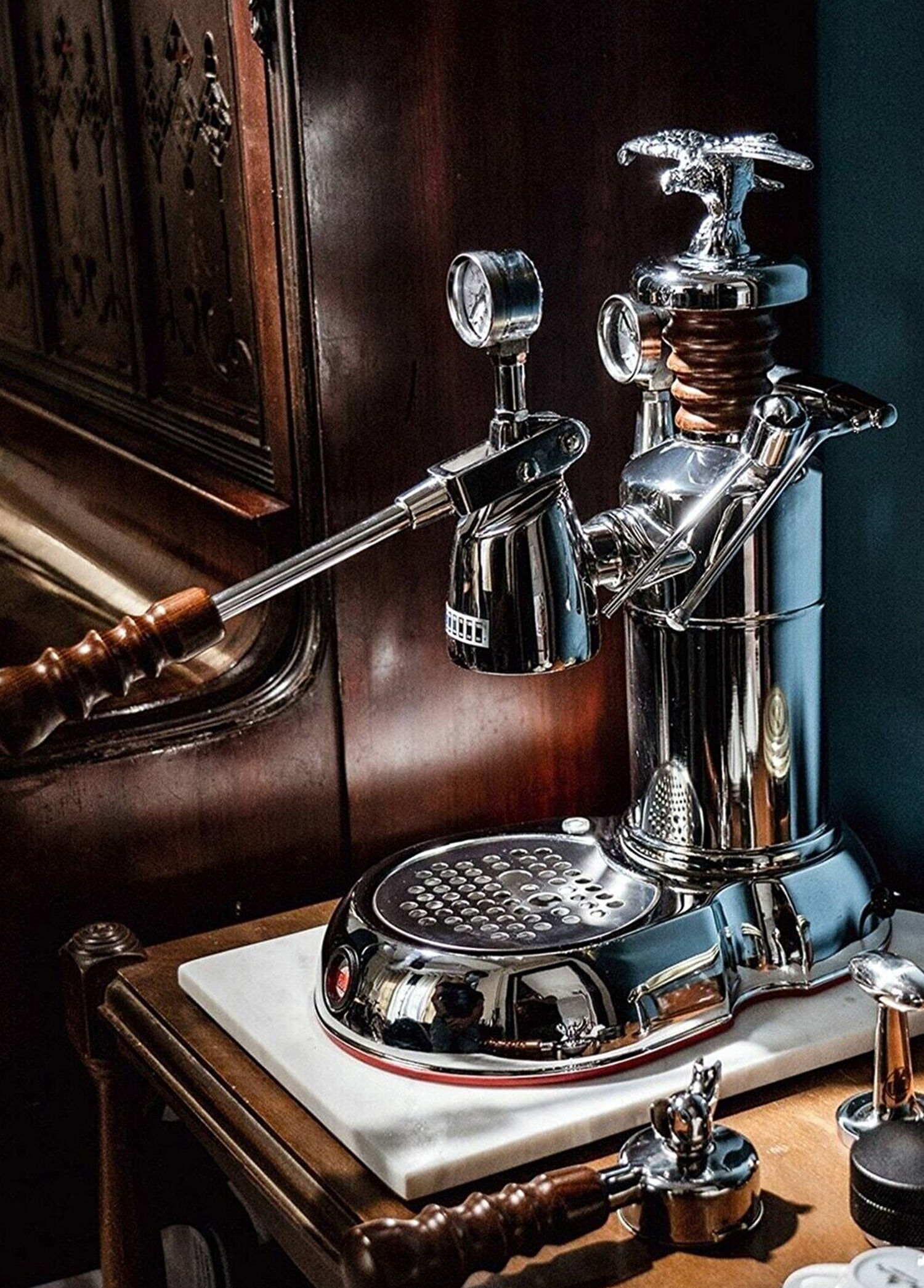 La Pavoni - 1905 Esperto Abile Espresso Kahve Makinesi - Silver