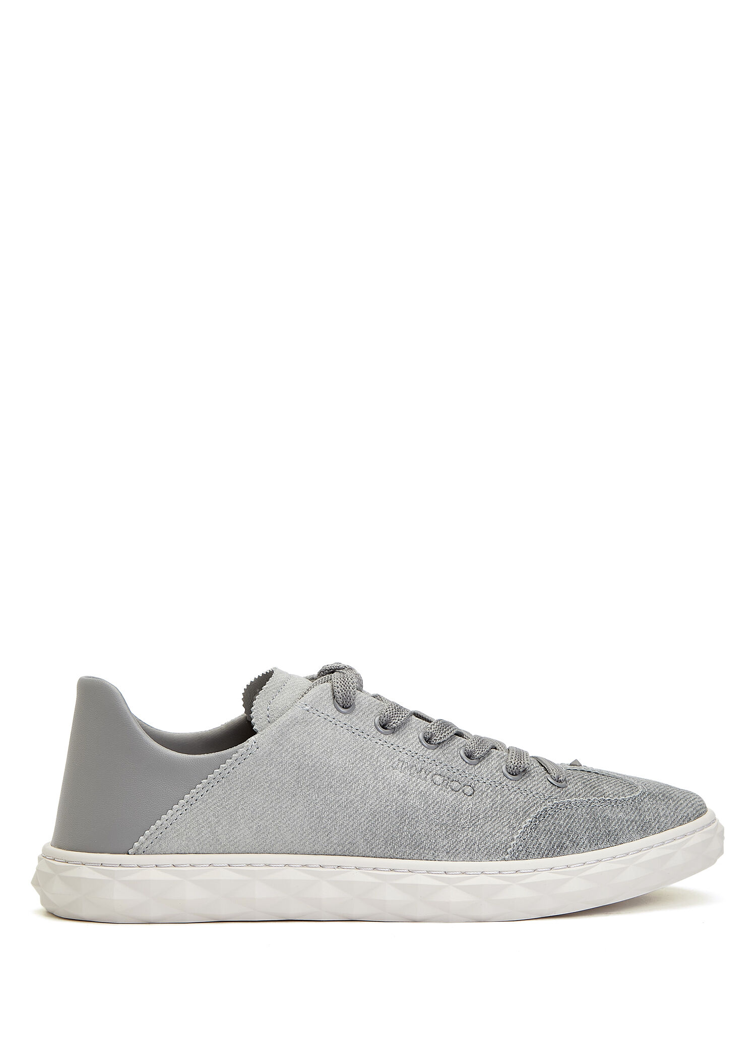 Jimmy Choo Gri Erkek Diamond Flex Gri Erkek Deri Sneaker 1949743