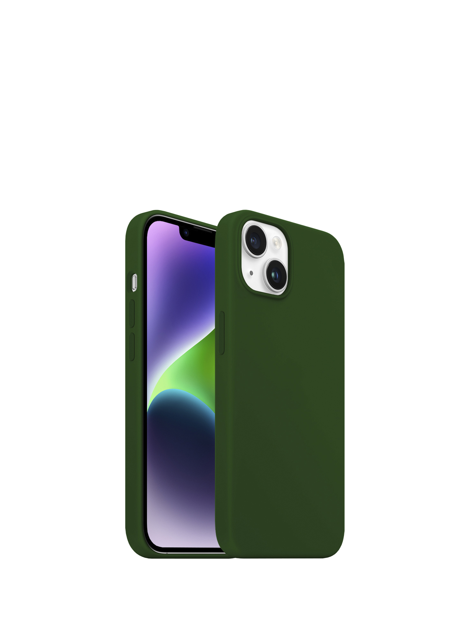 iPhone 14 Plus Rubber Fit Dark Green Plastik Kılıf