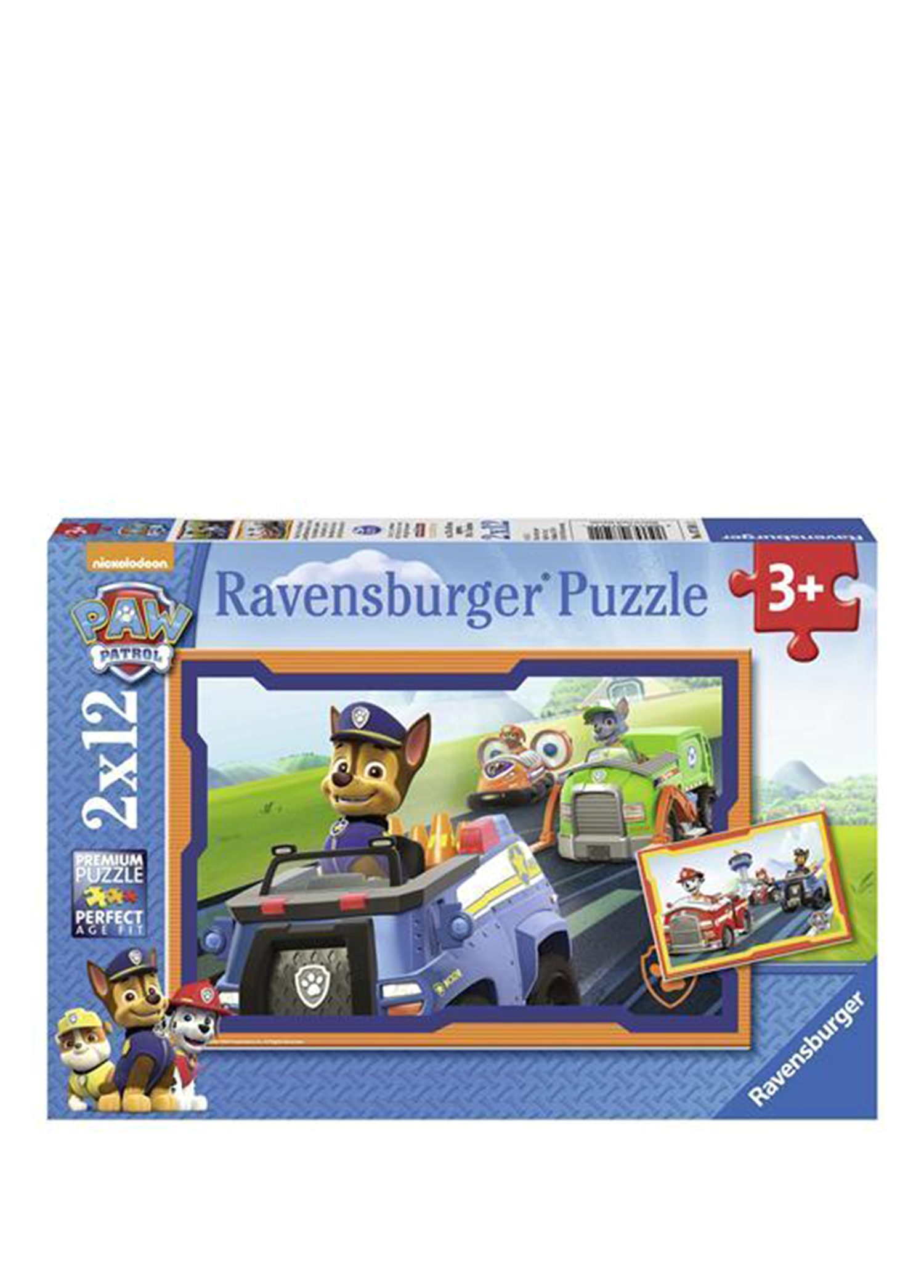 Paw Patrol im Einsatz 2x12 Parça Çocuk Puzzle  075911