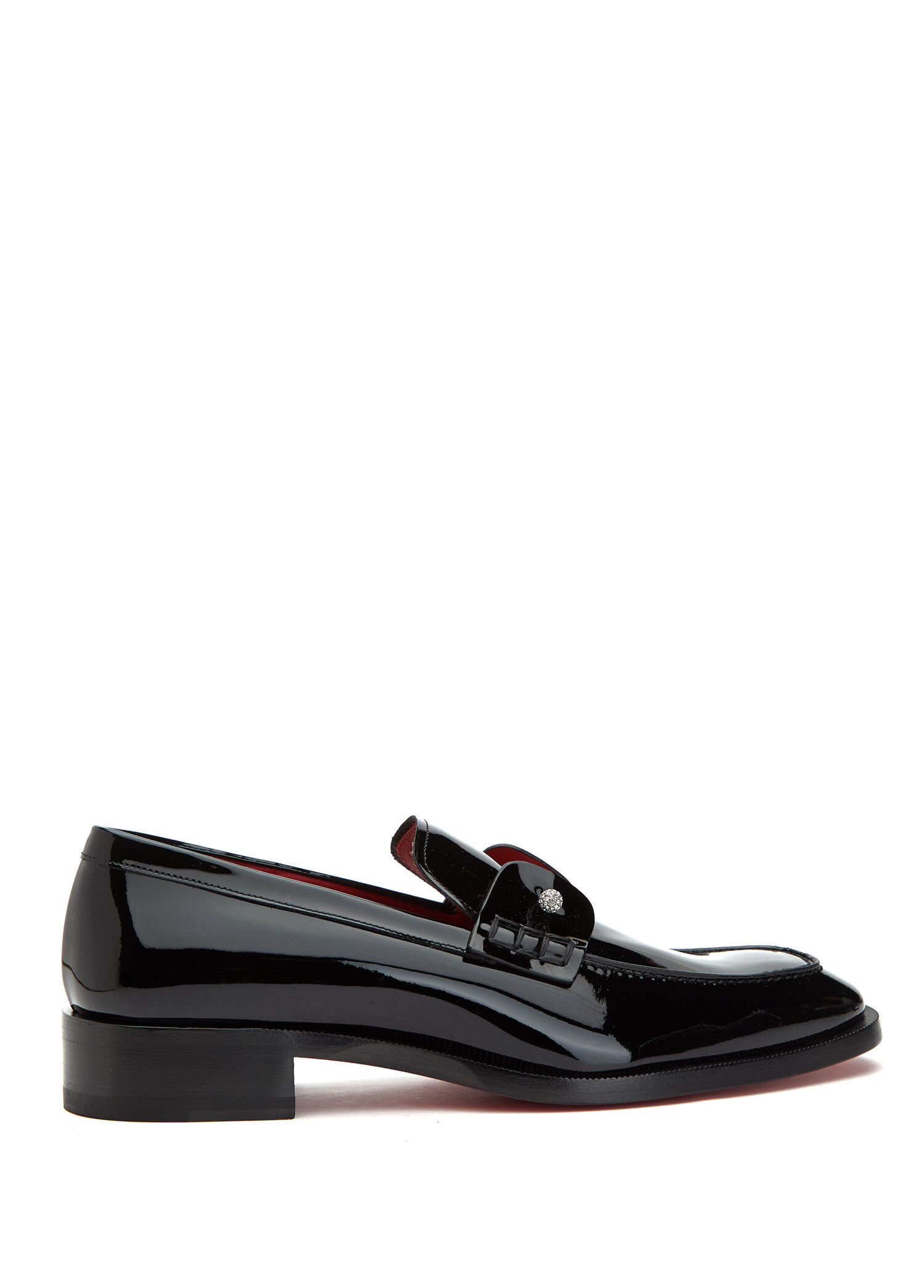 Christian Louboutin Siyah Erkek Chmbelimoc Siyah Deri Smokin