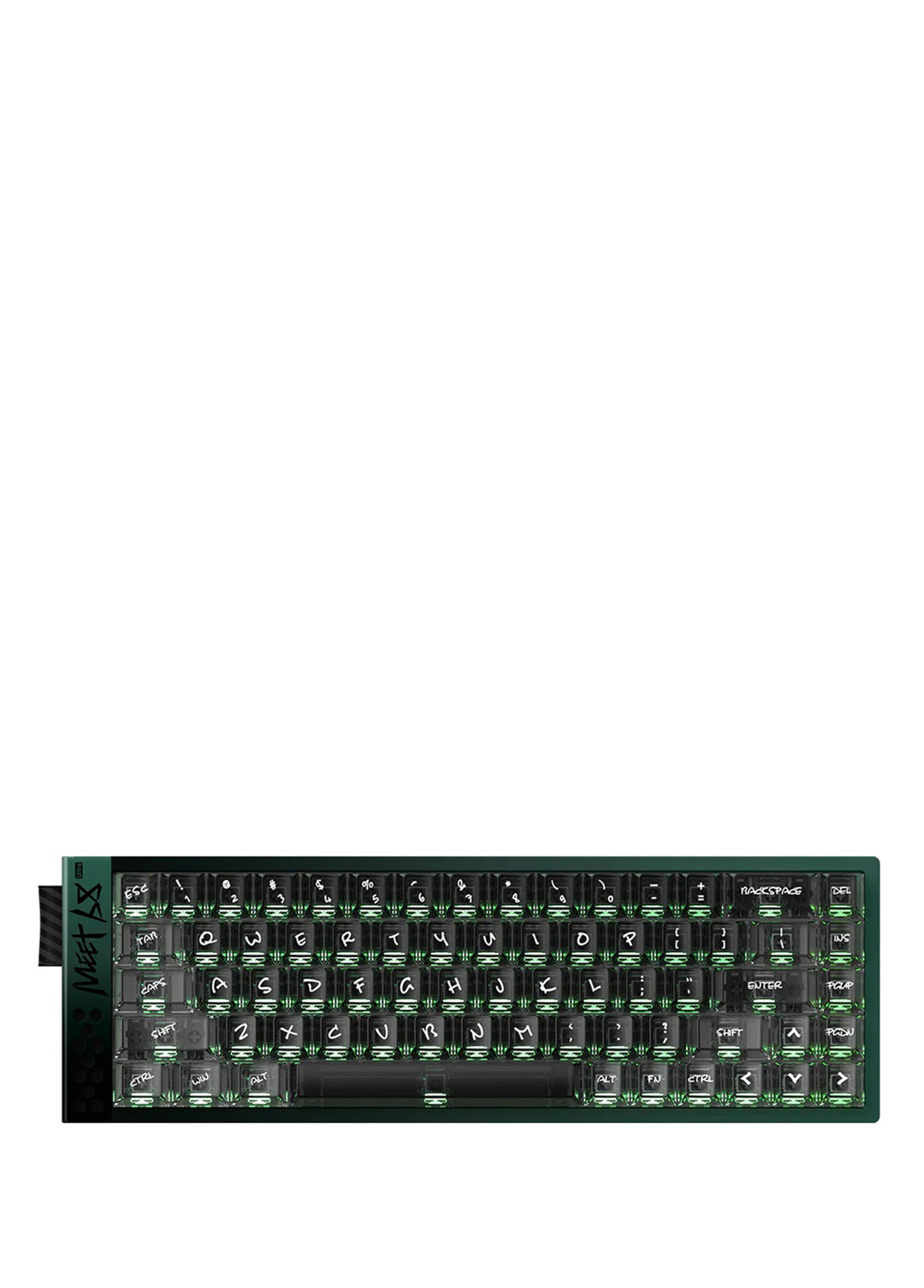 Meet68 Ultra Doppler Green %65 Omega Manyetik Switch 8K Hz Hall Effect Hotswap RGB İngilizce Mekanik Gaming Klavye