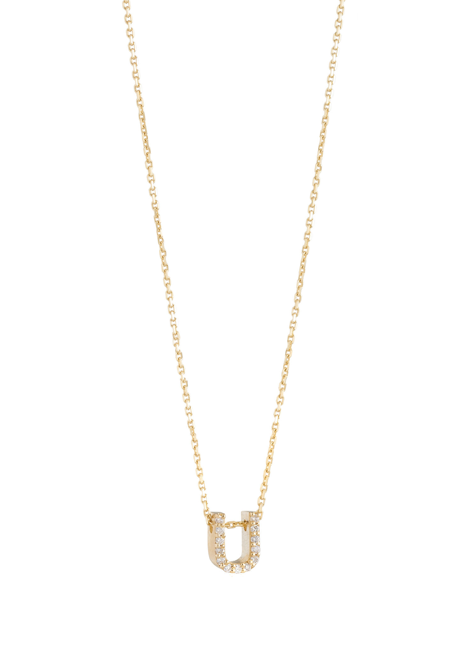Mini Initial Diamonds Kadın Altın Kolye