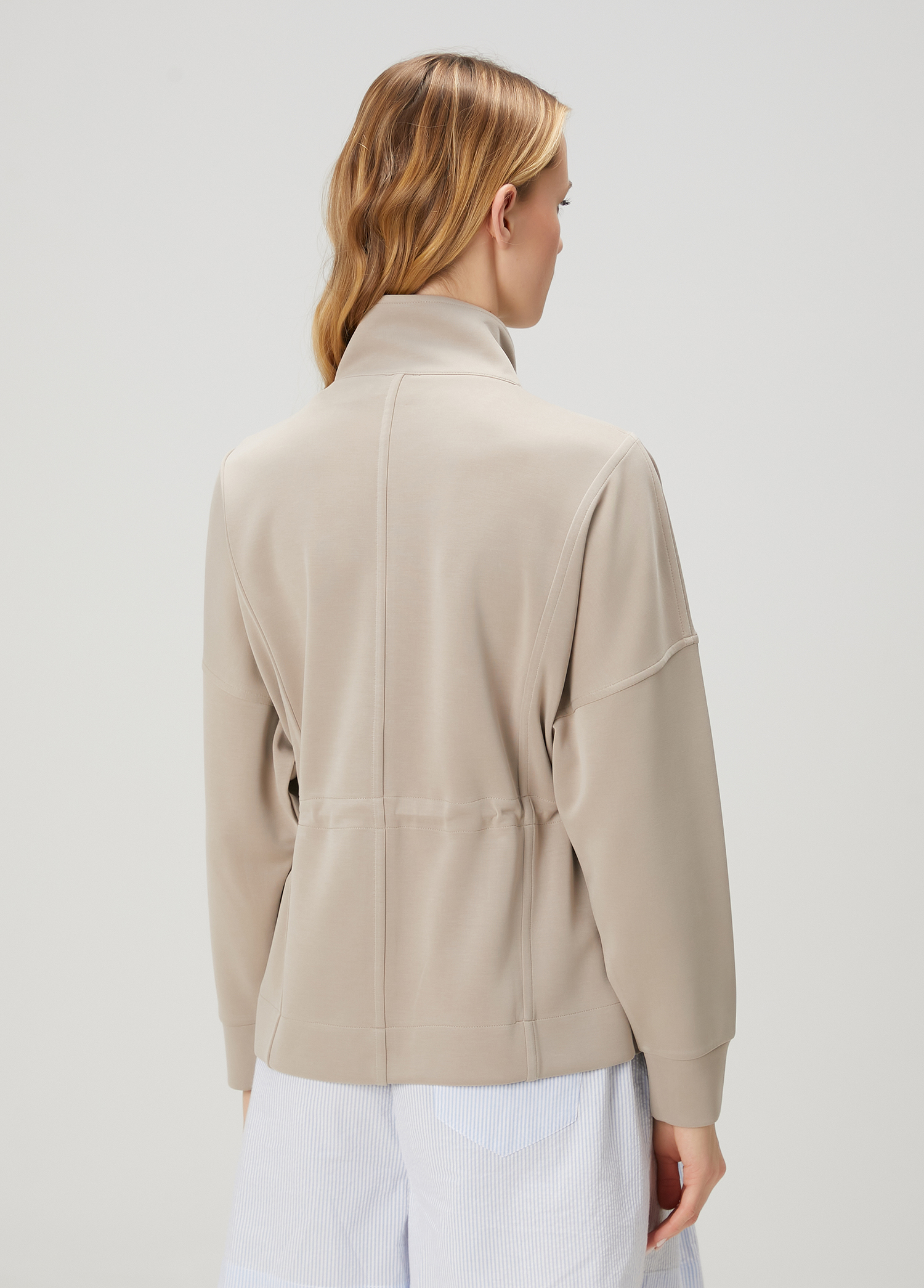 Vizon Fermuarlı Sweatshirt_4
