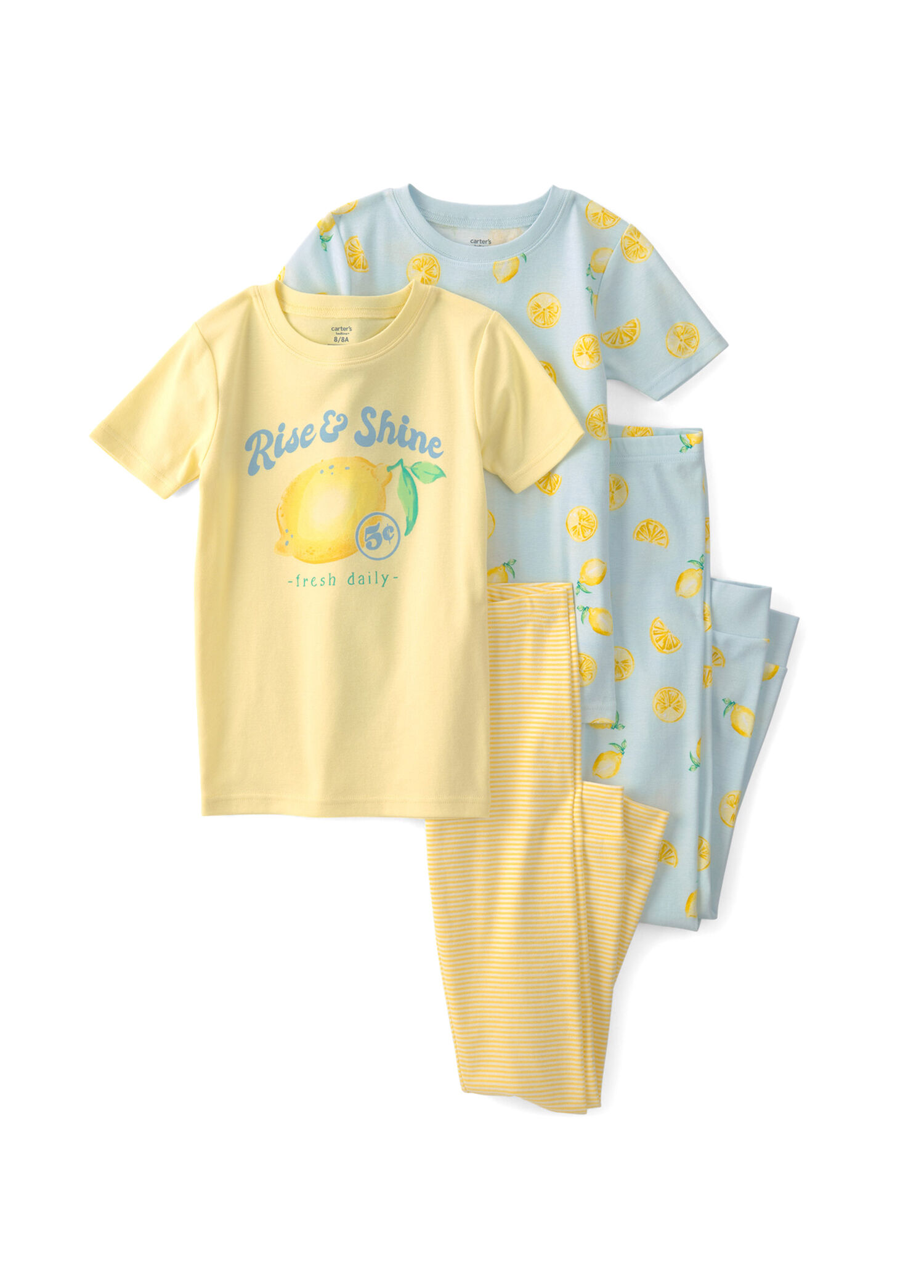 Renkli Kız Çocuk 4'lü Pijama Takımı