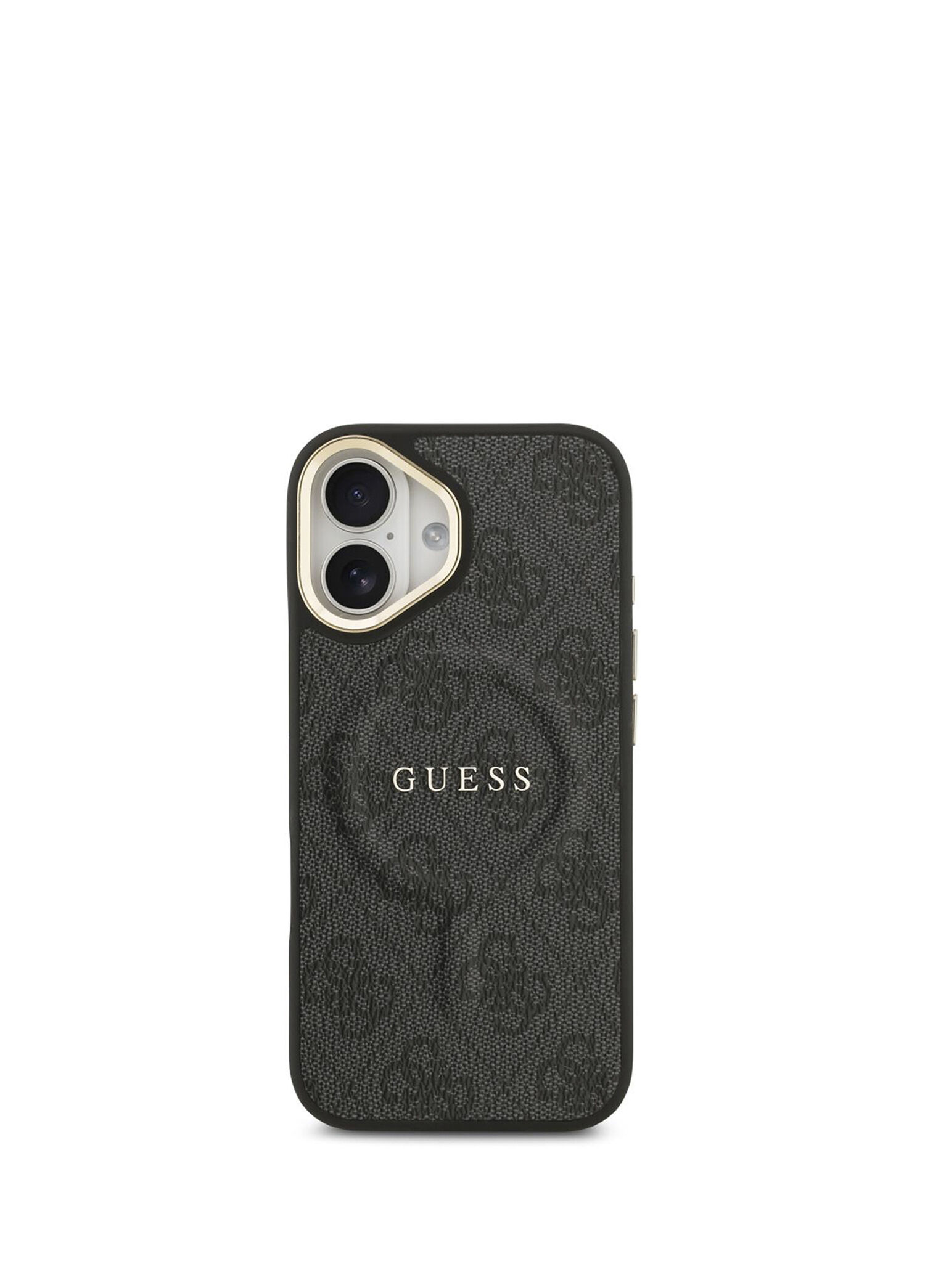 Guess IPhone 17 4G Desenli PU Deri Gold Logolu Magsafe Uyumlu Telefon 