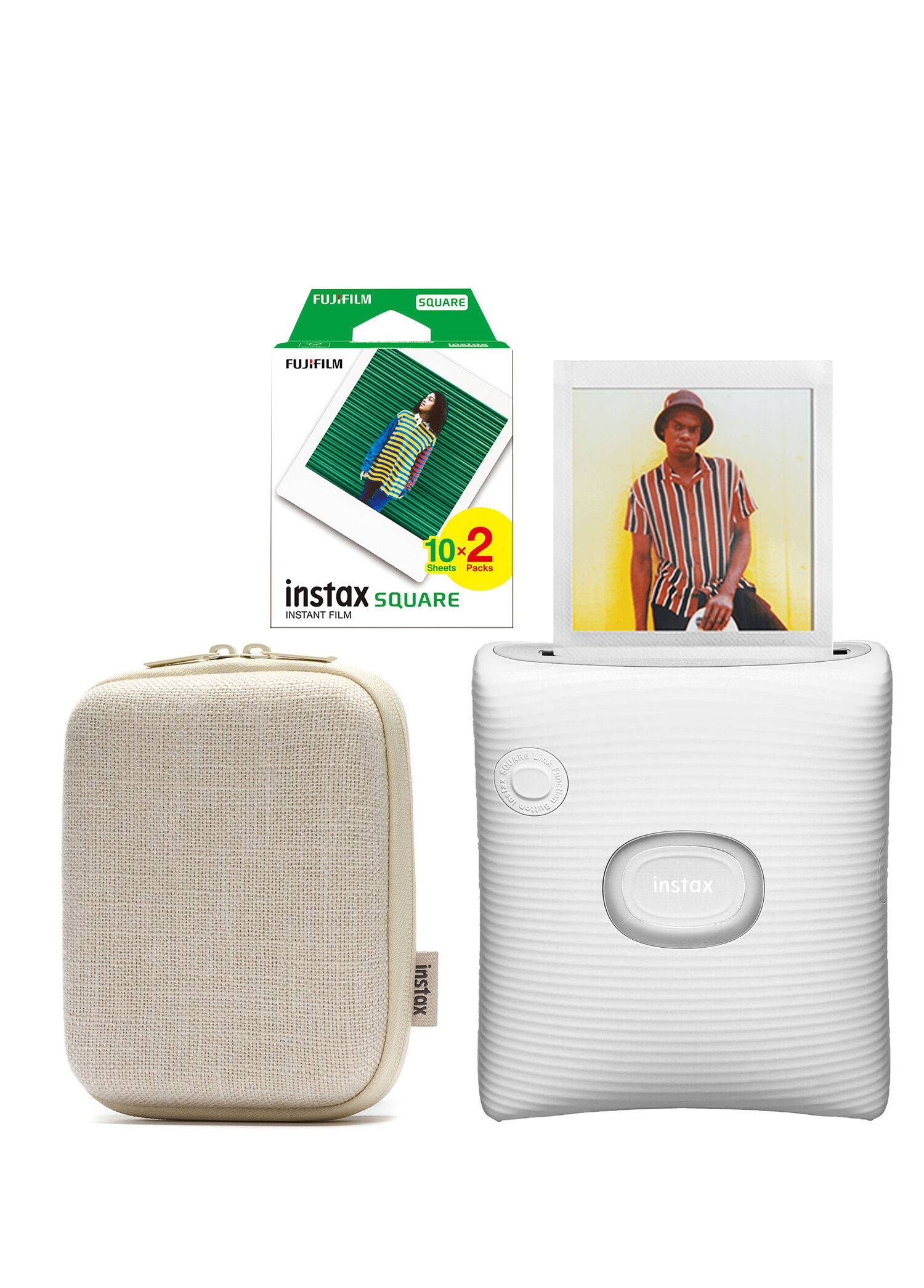 Instax SQ Link Beyaz Ex D Akıllı Telefon Yazıcısı ve Hediye Seti 4
