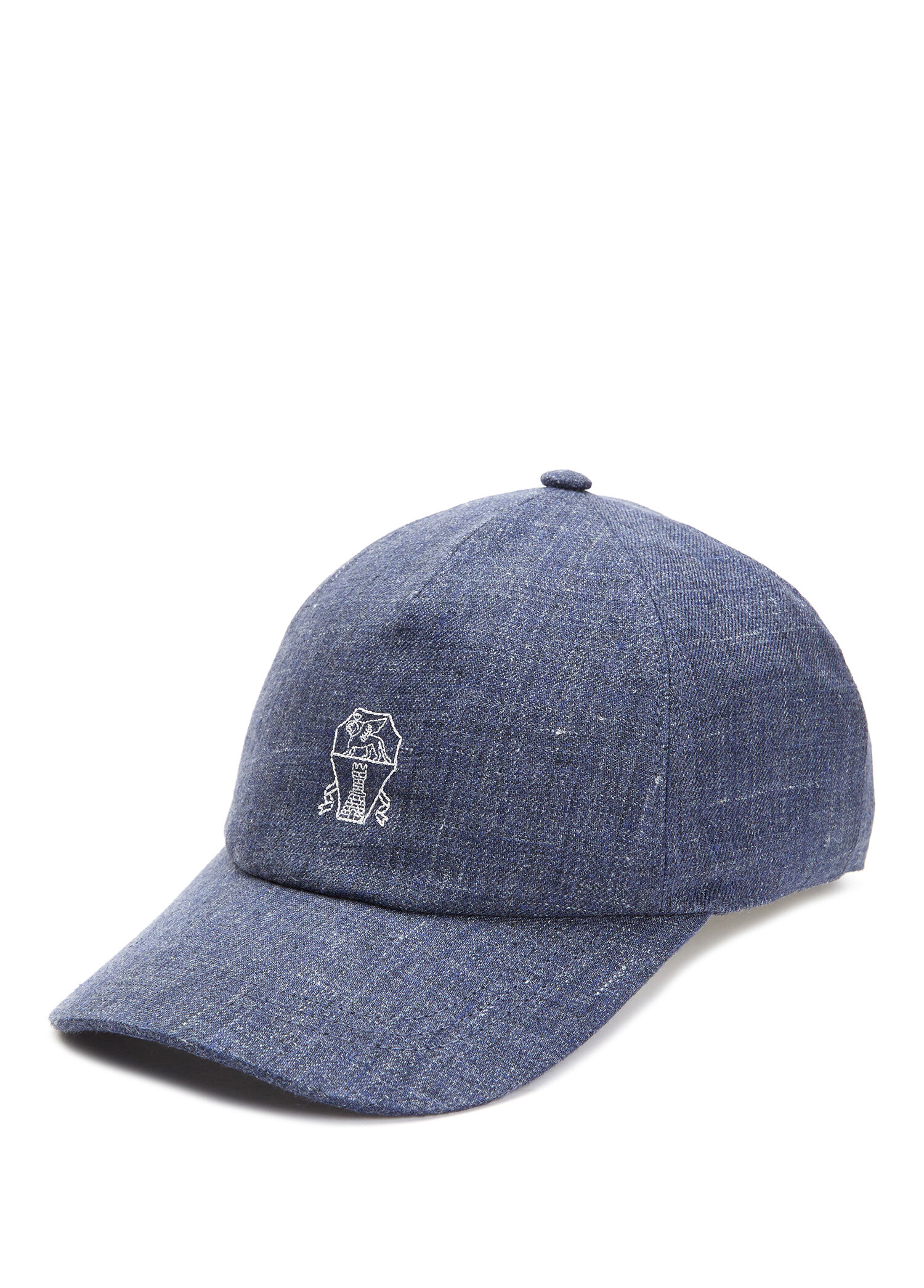 Beymen Lacivert Logolu Erkek Keten Şapka. 1