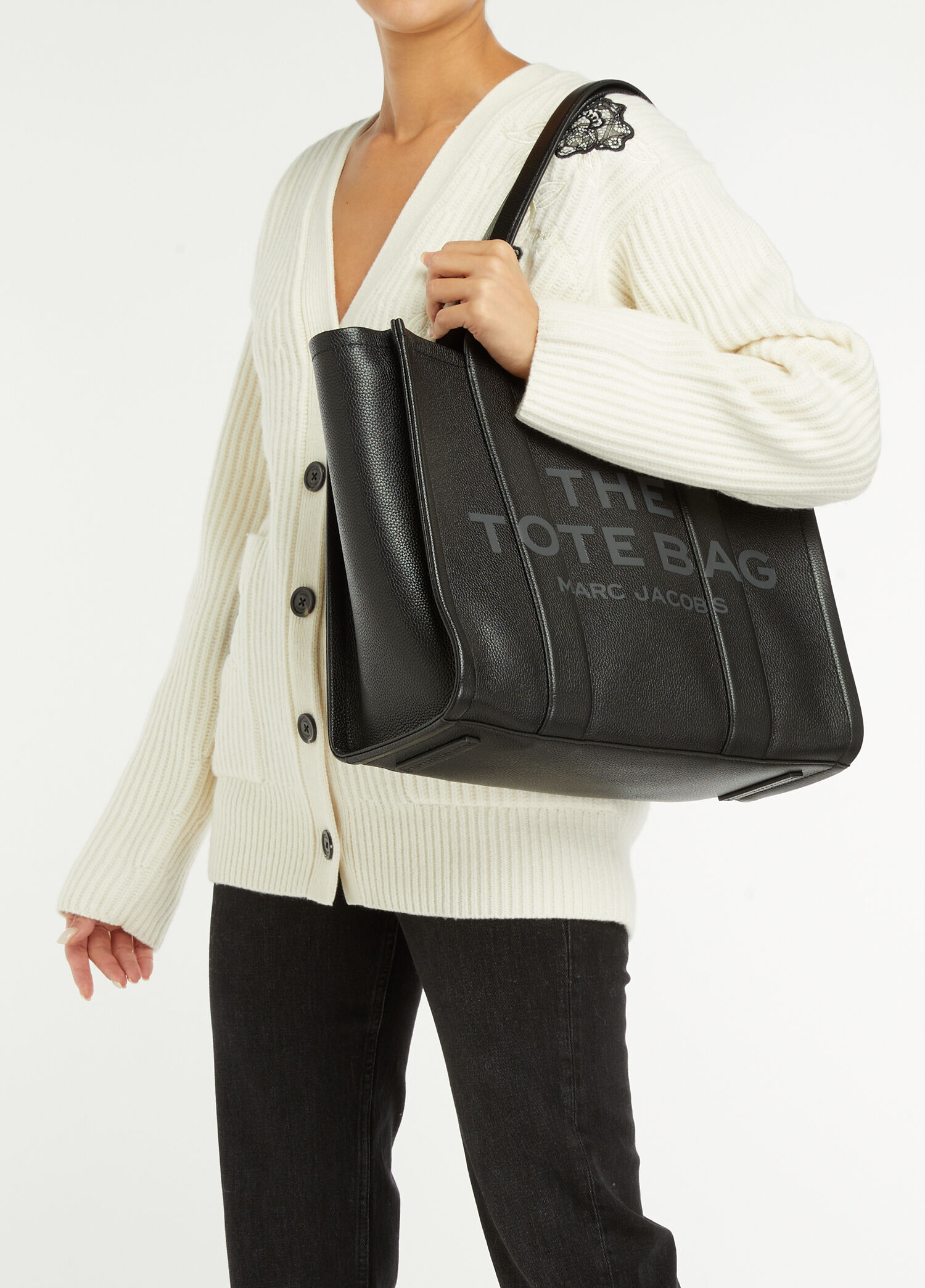 Marc Jacobs Siyah Kadın The Large Tote Siyah Kadın Deri Alışveriş