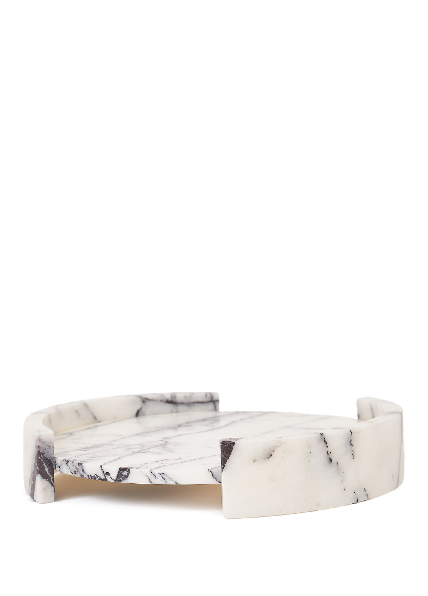 Solid Lilla Mermer Sunum Tepsisi 28 x 5 cm
