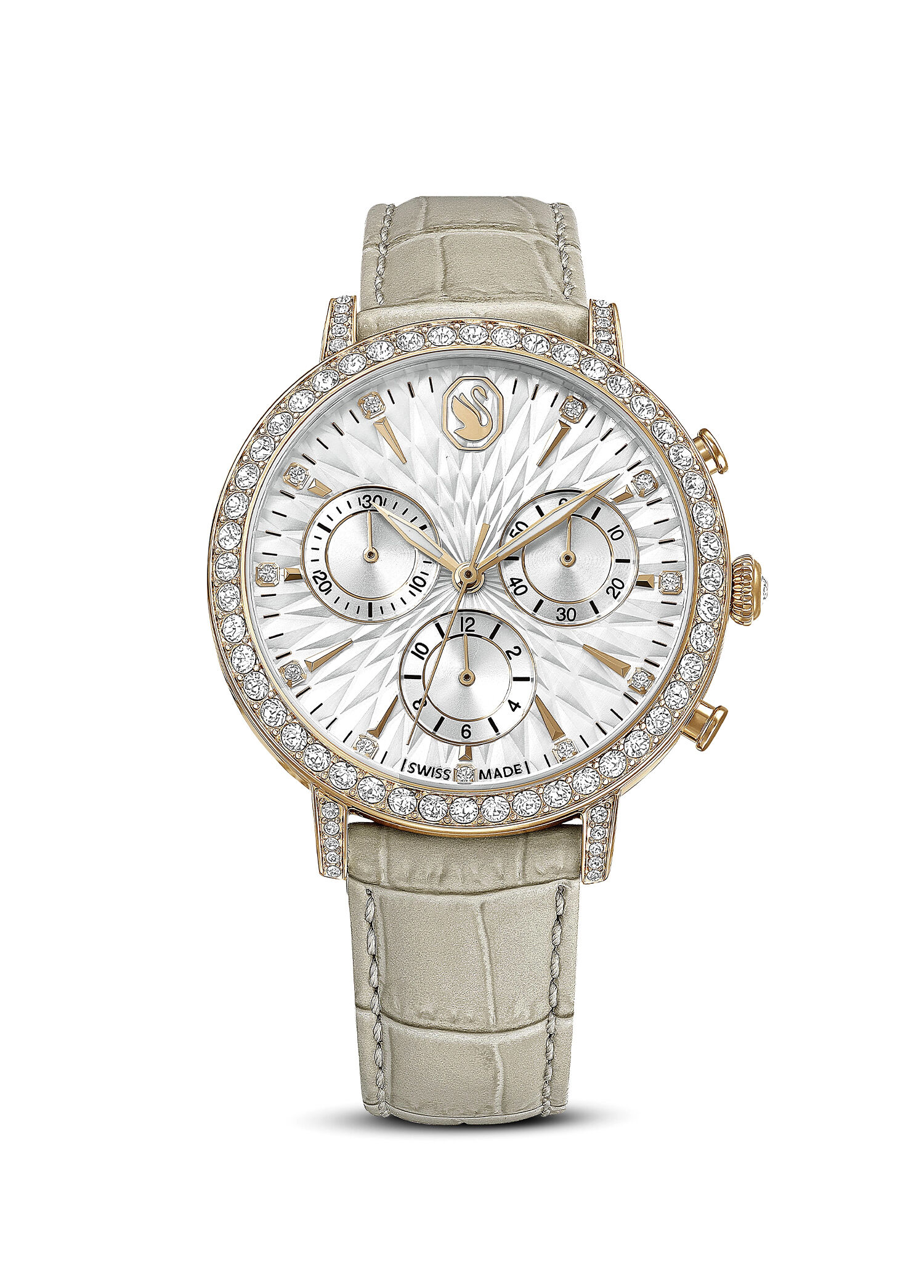 Matrix Chrono Ls Taupe Wht Pro Deri Kadın Kol Saati 5702849