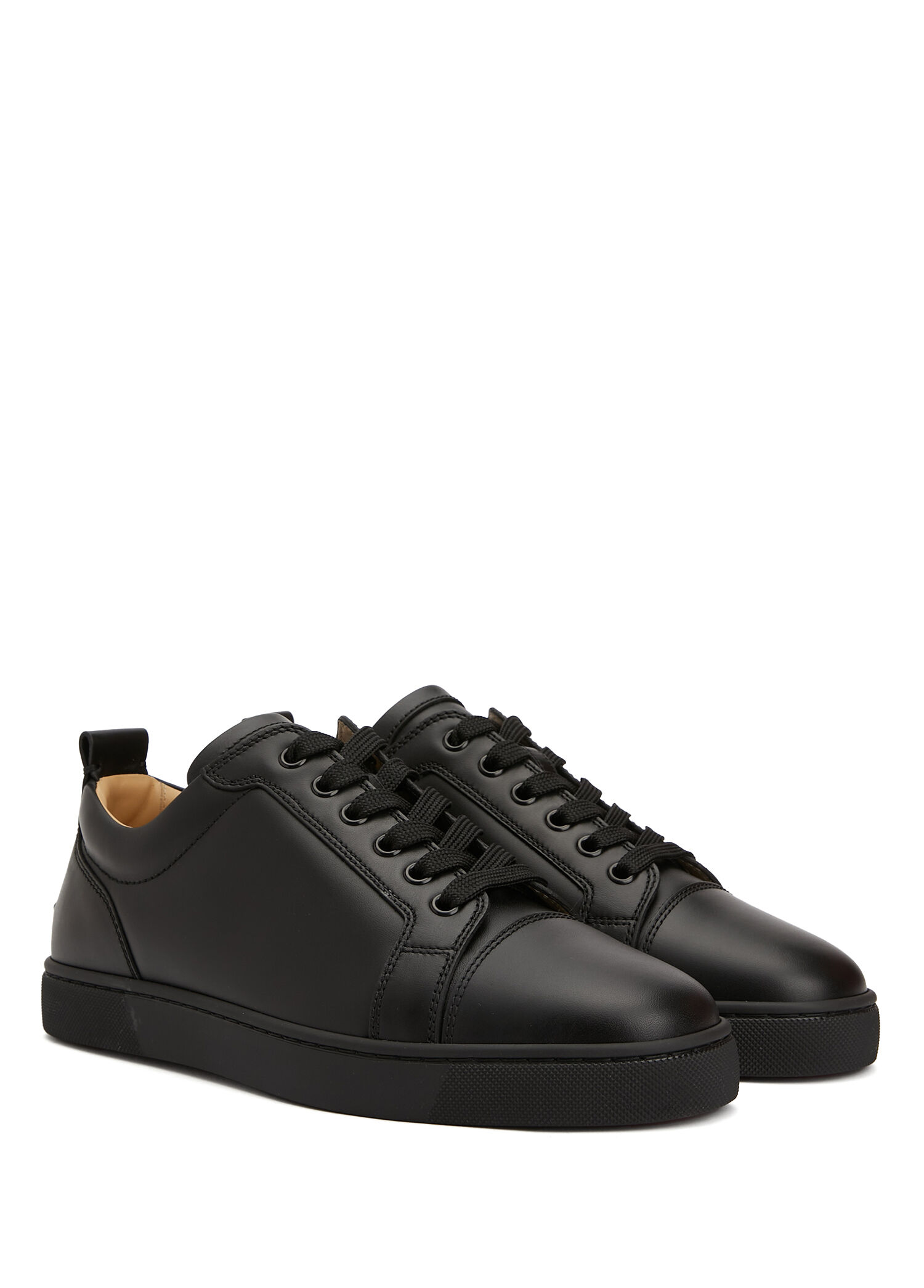 Christian Louboutin Siyah Erkek Louis Junior Flat Siyah Erkek Deri