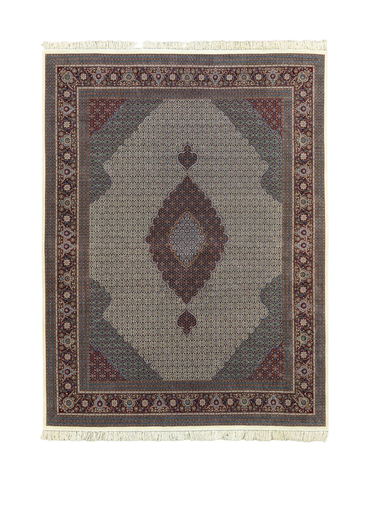 Eyvan Büyük El Dokuma Tebriz İran Halısı 370 x 455 cm