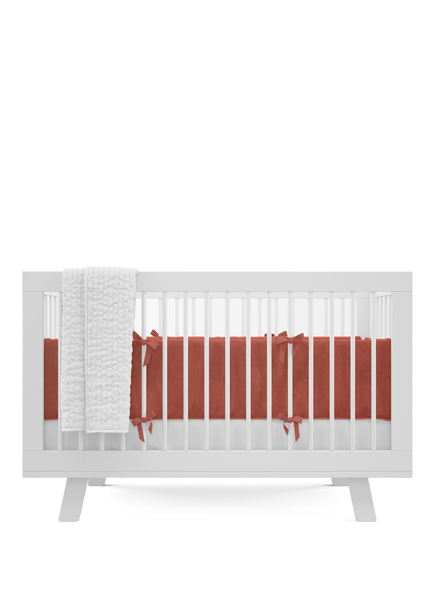 Kiremit Bumper Pamuklu Beşik Yan Koruma 60 x 120 cm
