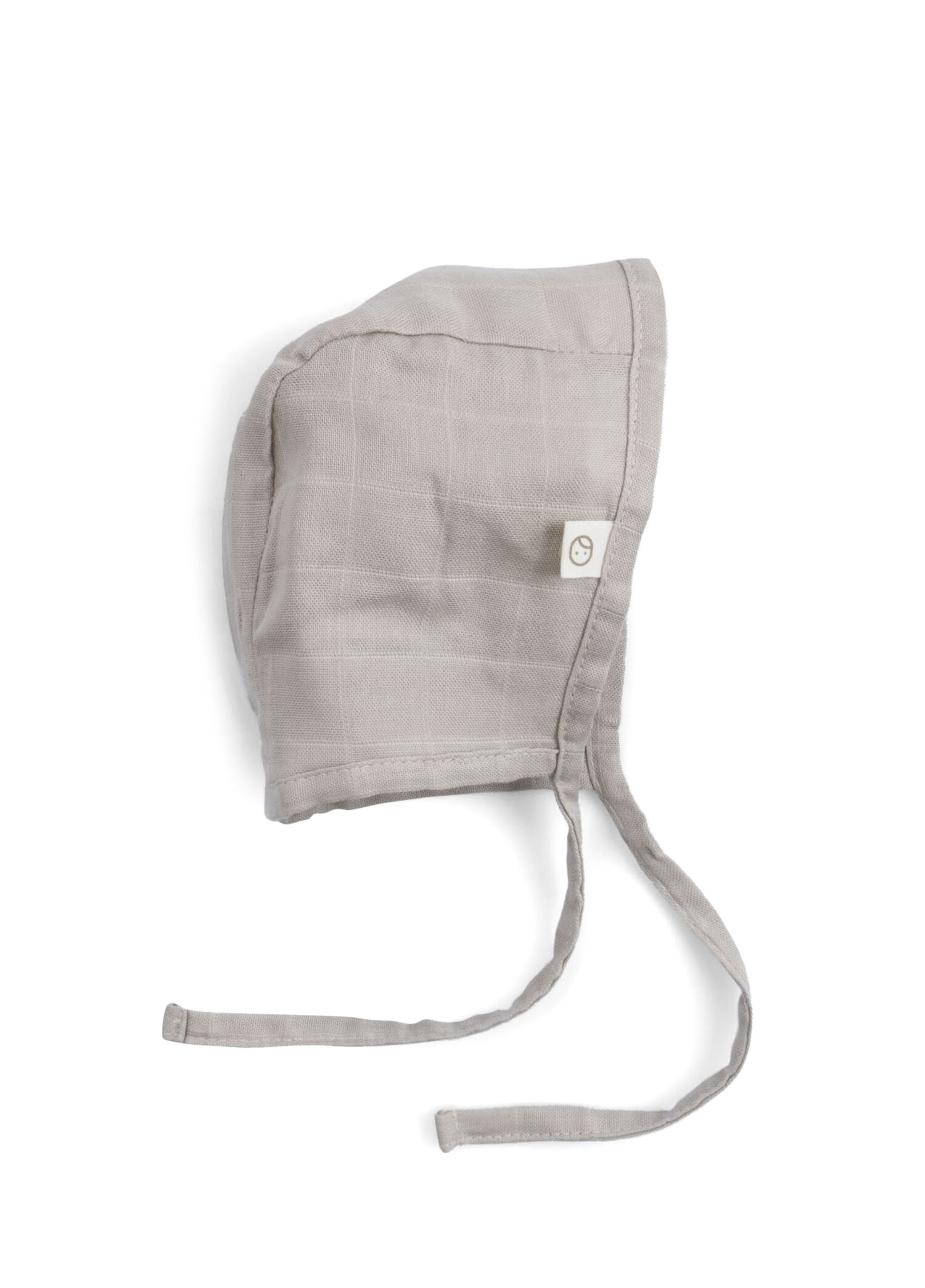Bej Organik Pamuk Müslin Unisex Bebek İngiliz Şapka