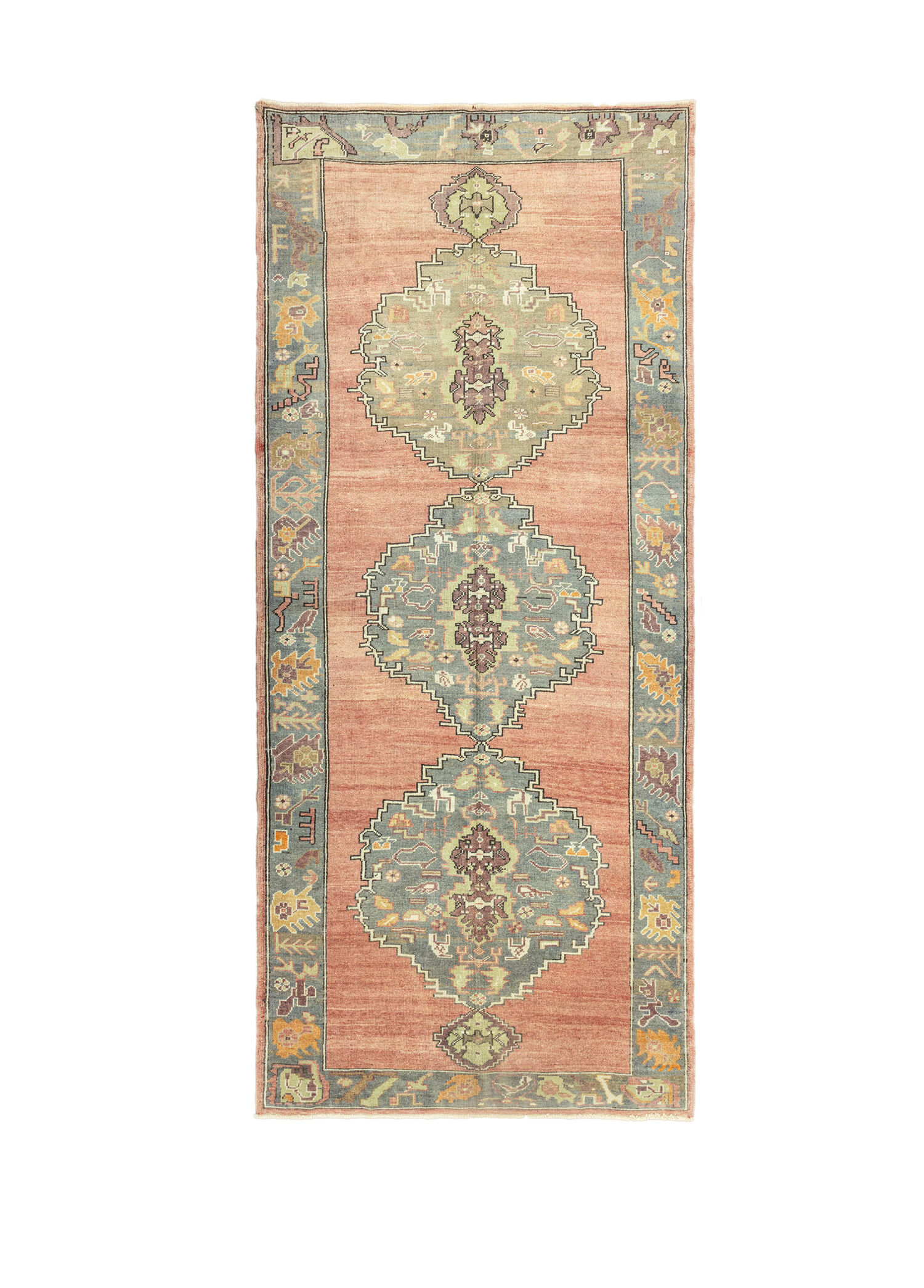 Achiella Rustik Tasarımlı Yün Halı 164 x 379 cm