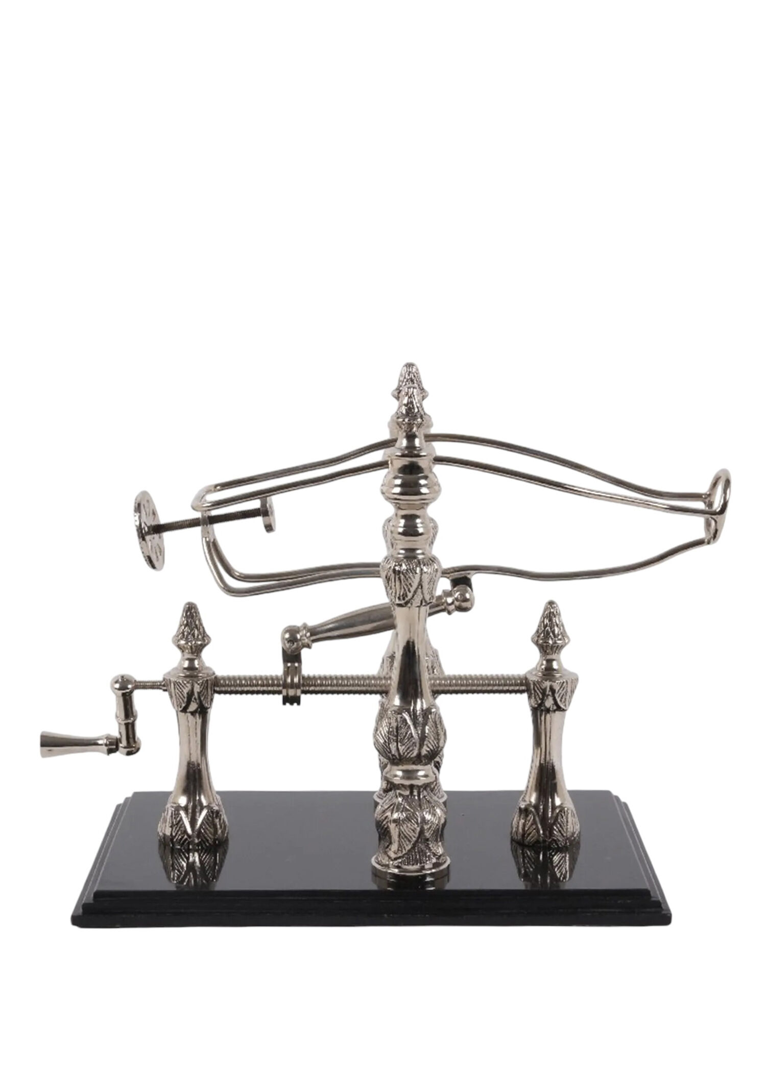 Mermer Tabanlı Nikel Şişe Standı 40x22 cm