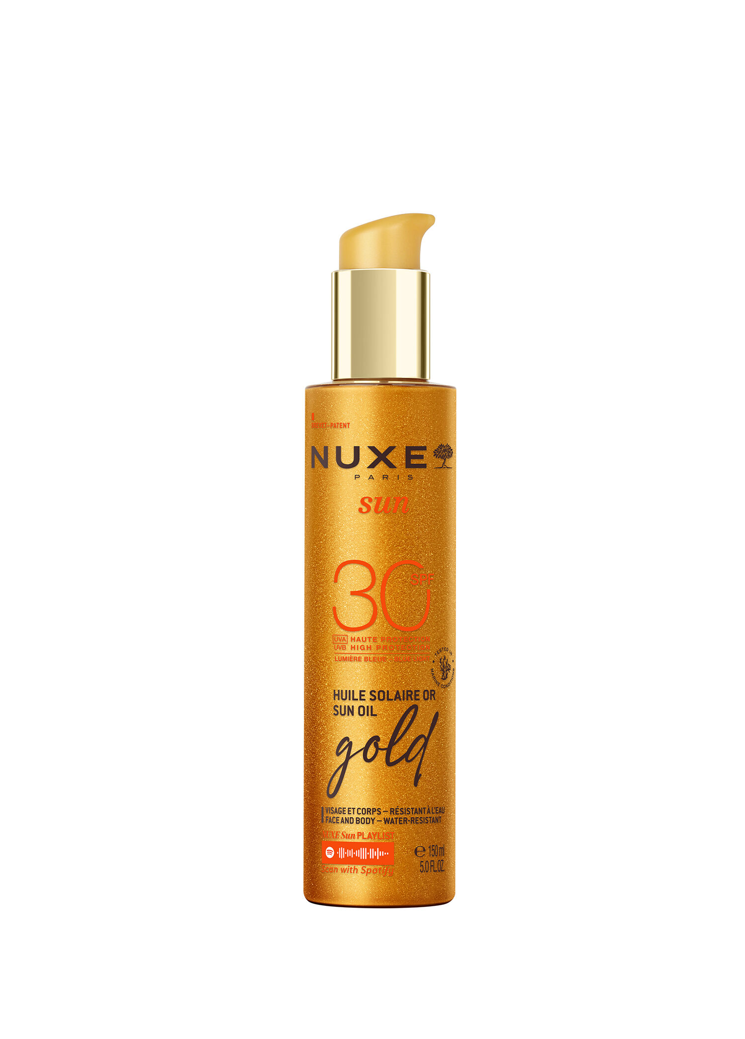 Altın Işıltılı Yüz ve Vücut Yağı Spf 30 Bronzlaştırıcı