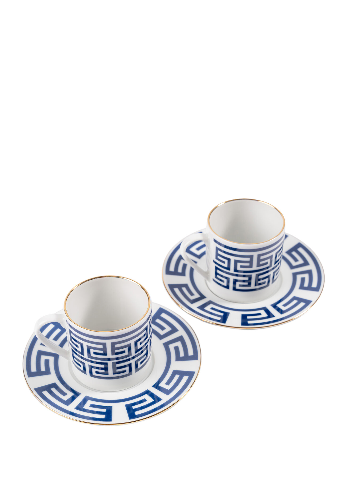 P Some Home Istanbul Lucky Rooster Collection Blue Porselen 2Li Cay Fincan Set