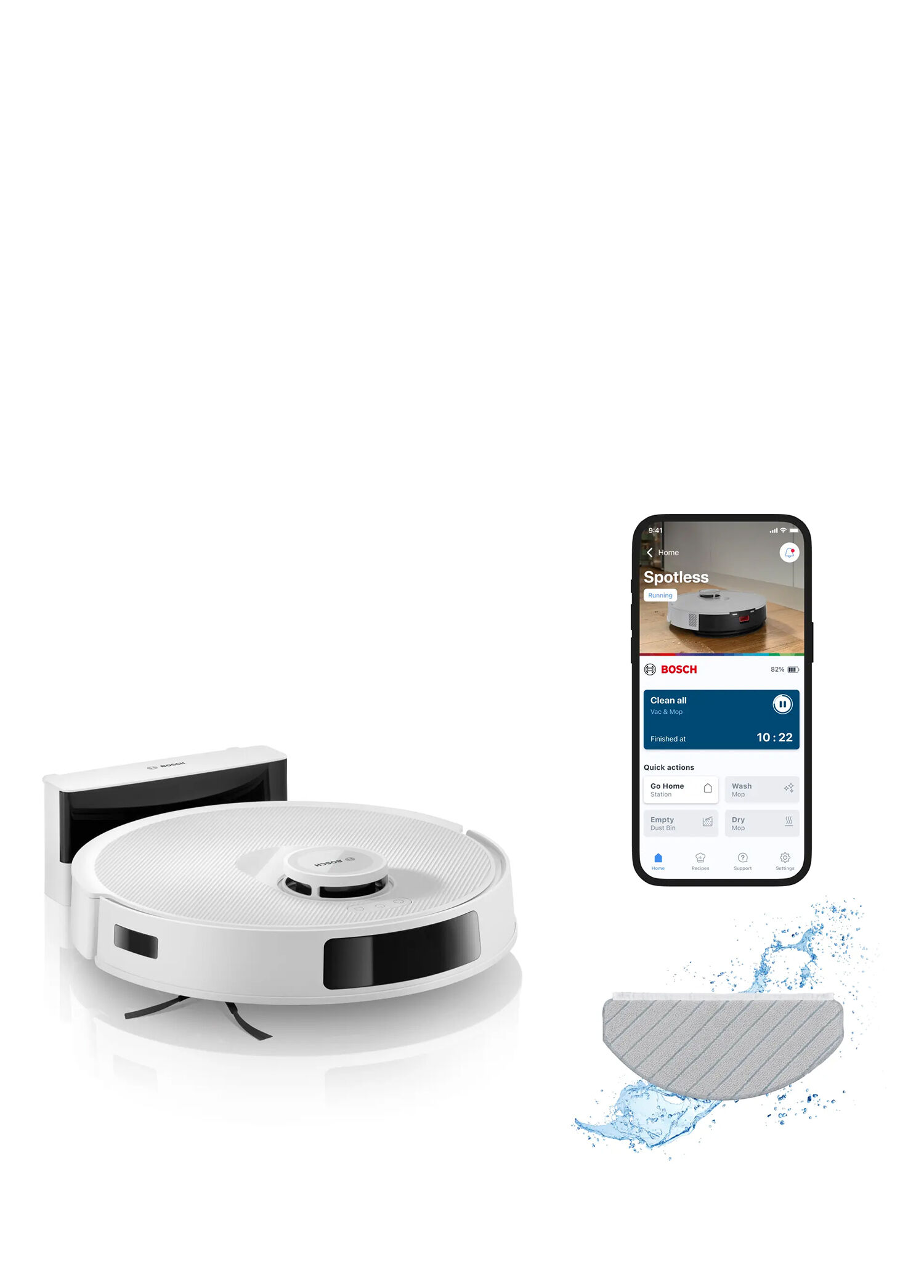 BCRC1W Beyaz Akıllı Robot Süpürge