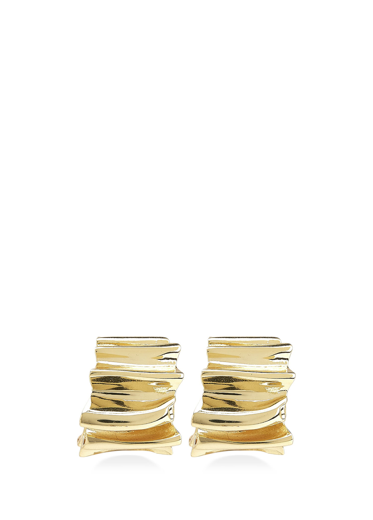 Gold Amorf Kadın Halka Küpe_1
