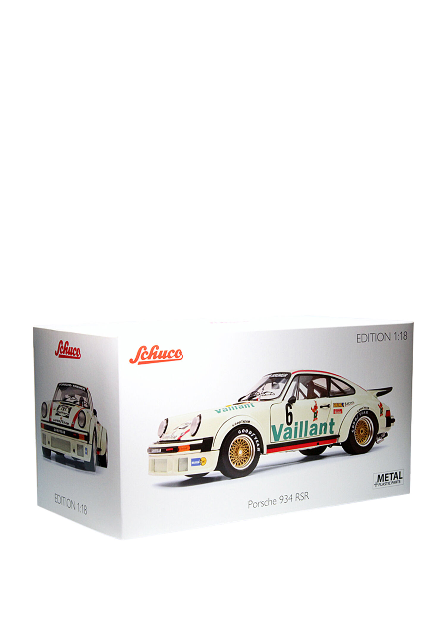 Schuco - 1:18 Porsche 934 RSR Vaillant #6 Wollek Norisring 1976