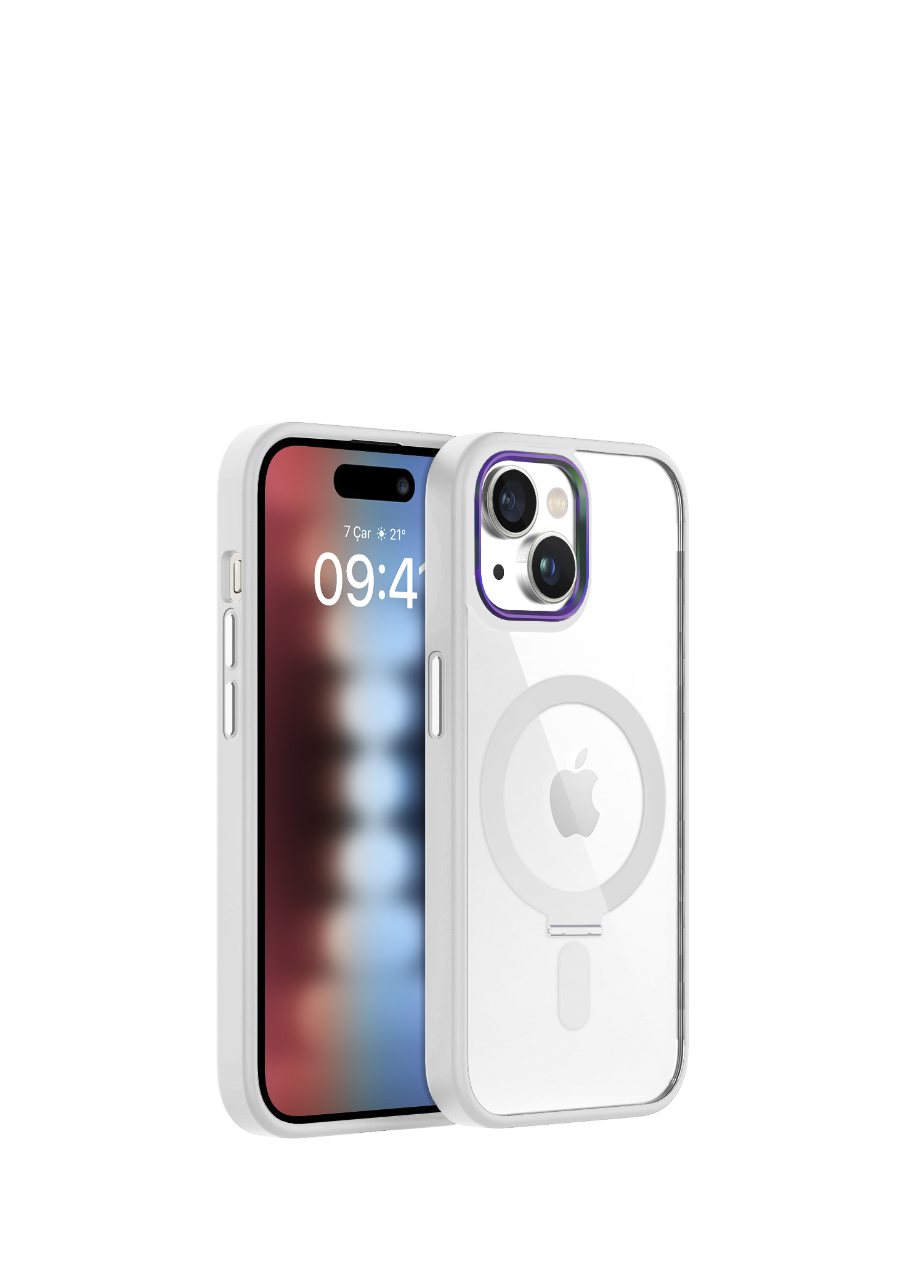 White iPhone 15 BumperMag Kılıf