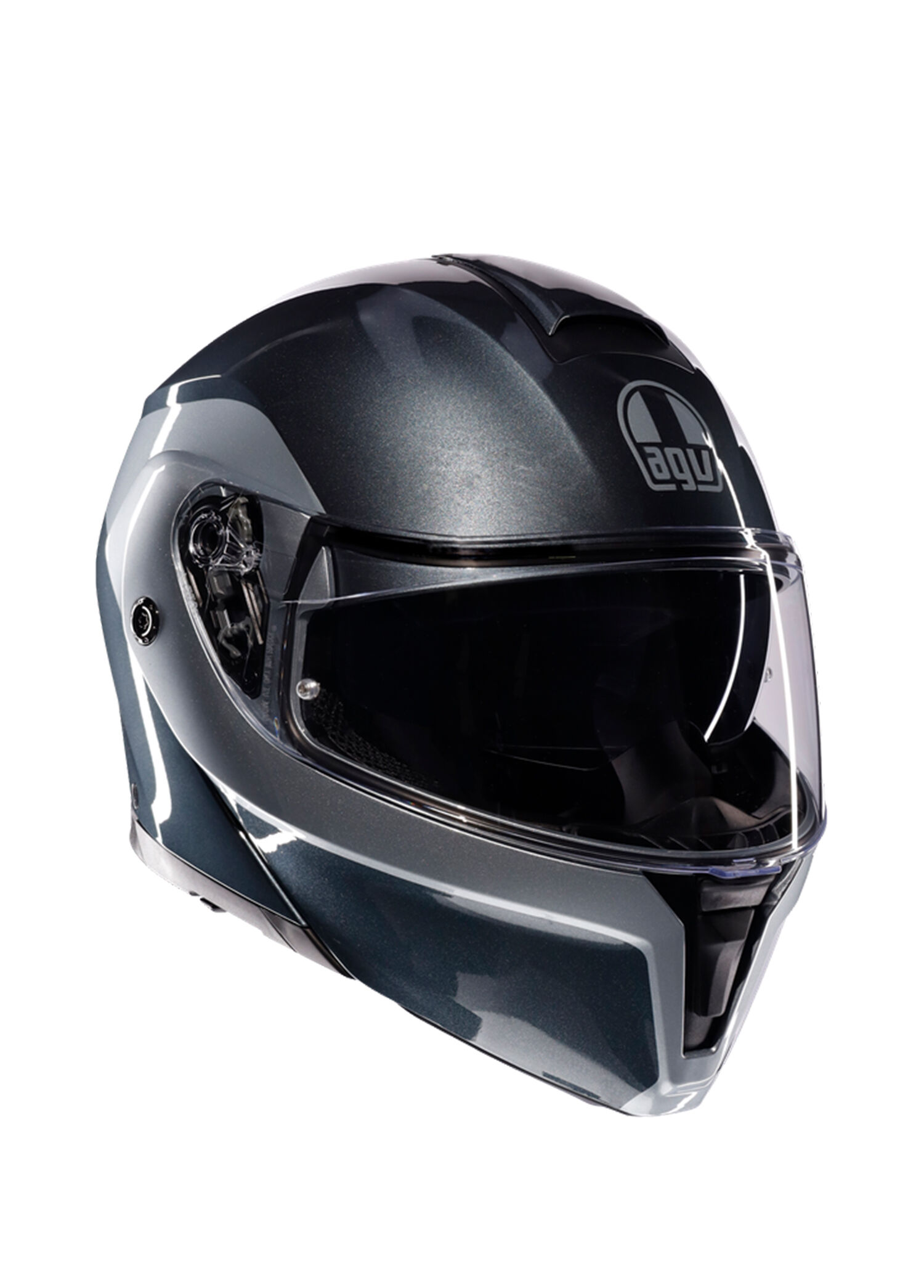 Streetmodular Levico Grey Silver Çene Açılır Motosiklet Kaskı