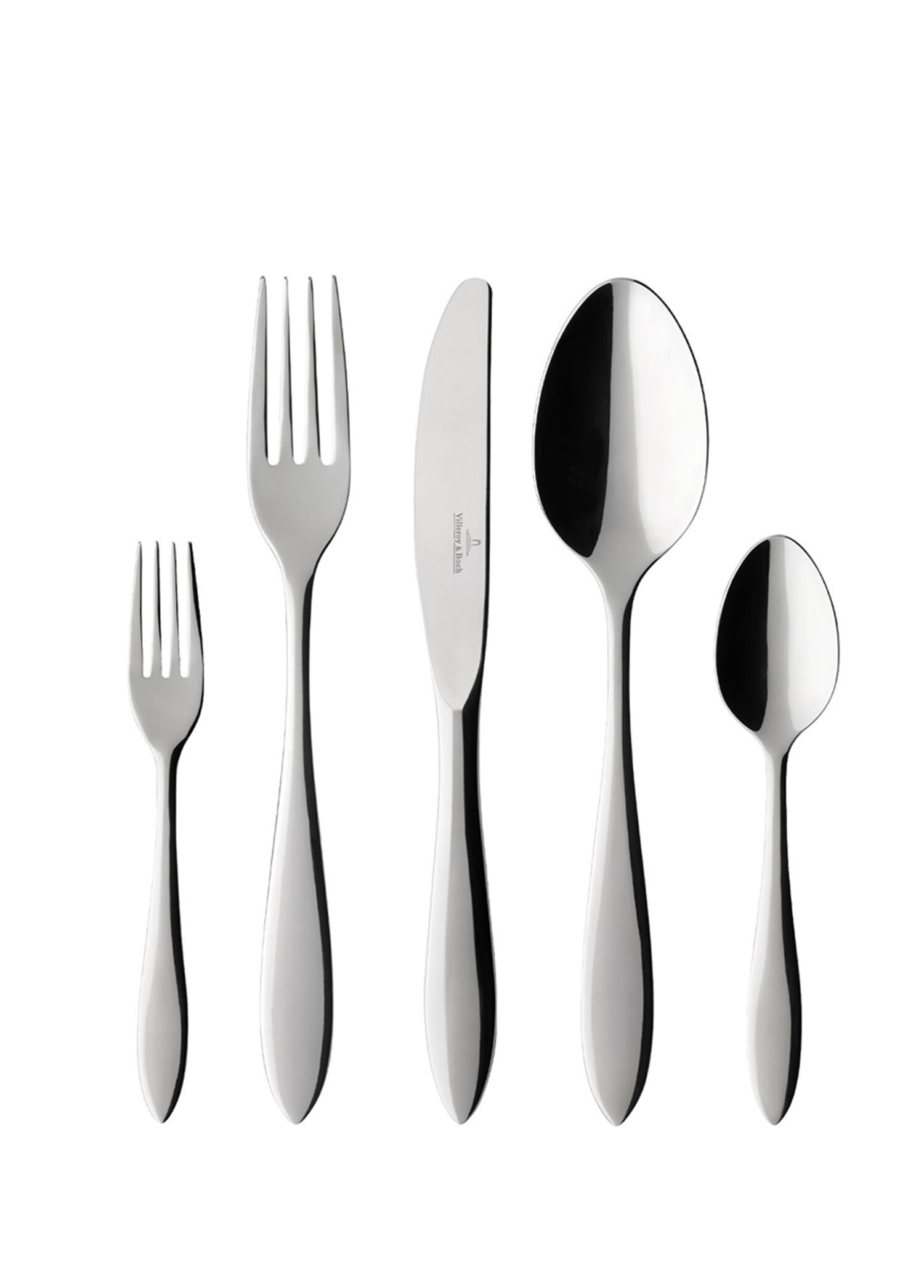 P Villeroy Boch Arthur 6 Kisilik 30 Parca Celik Catal Bicak Seti