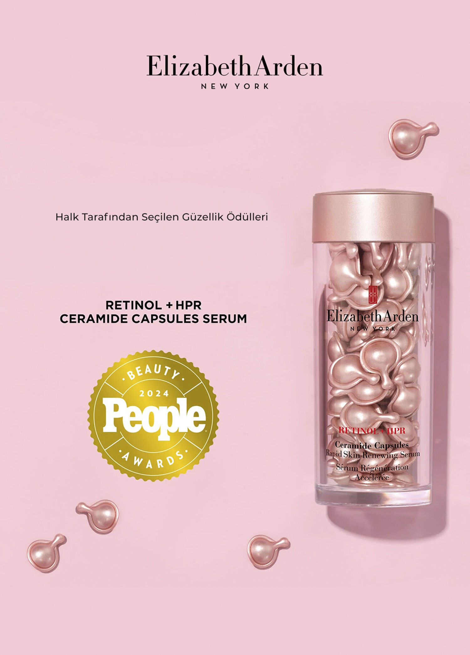 theSkinlist ADVANCED RETINAL HPR 4本セット Elizabeth Arden - Retinol + HPR Ceramide Capsules Retinol İnce