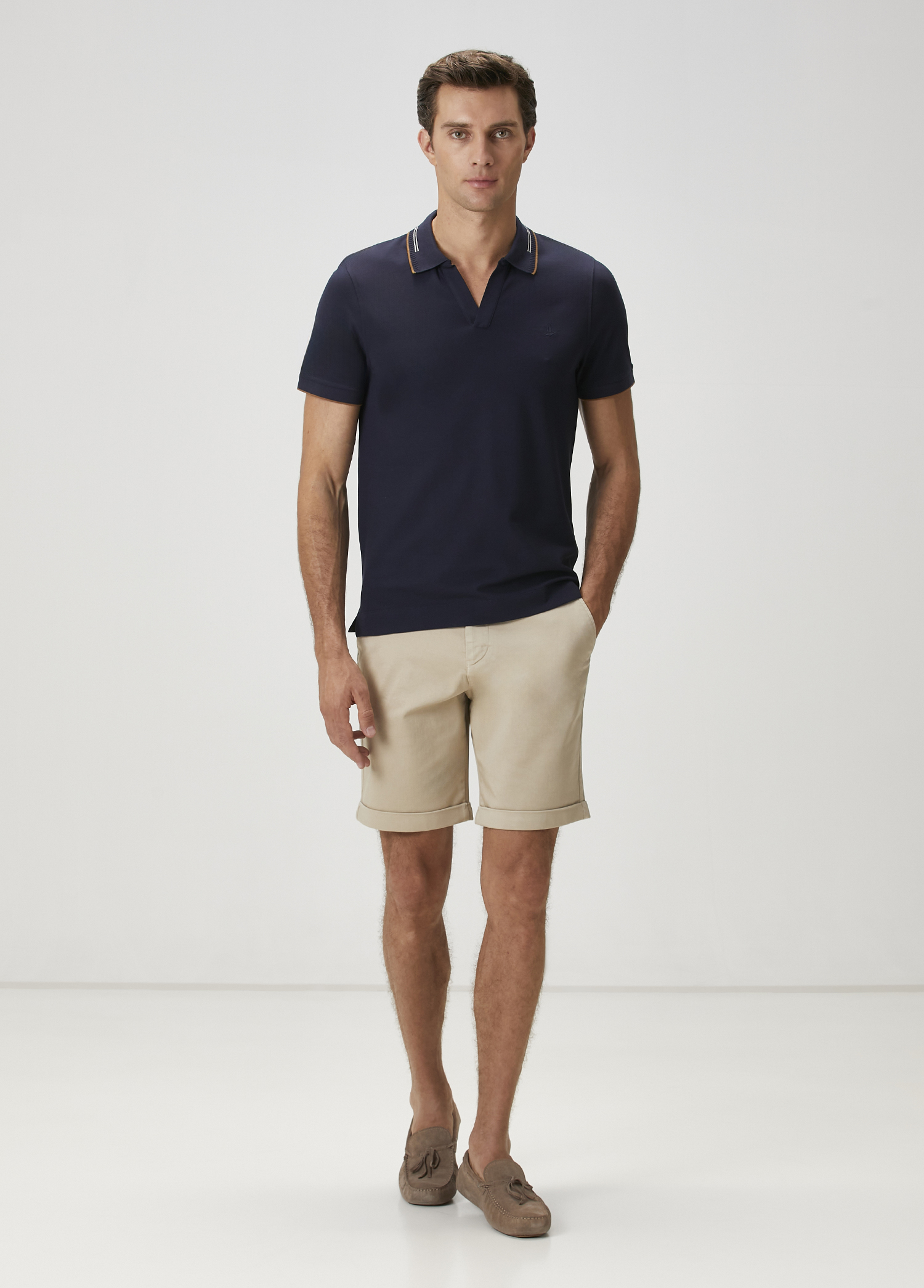 Slim Fit Lacivert T-shirt_2