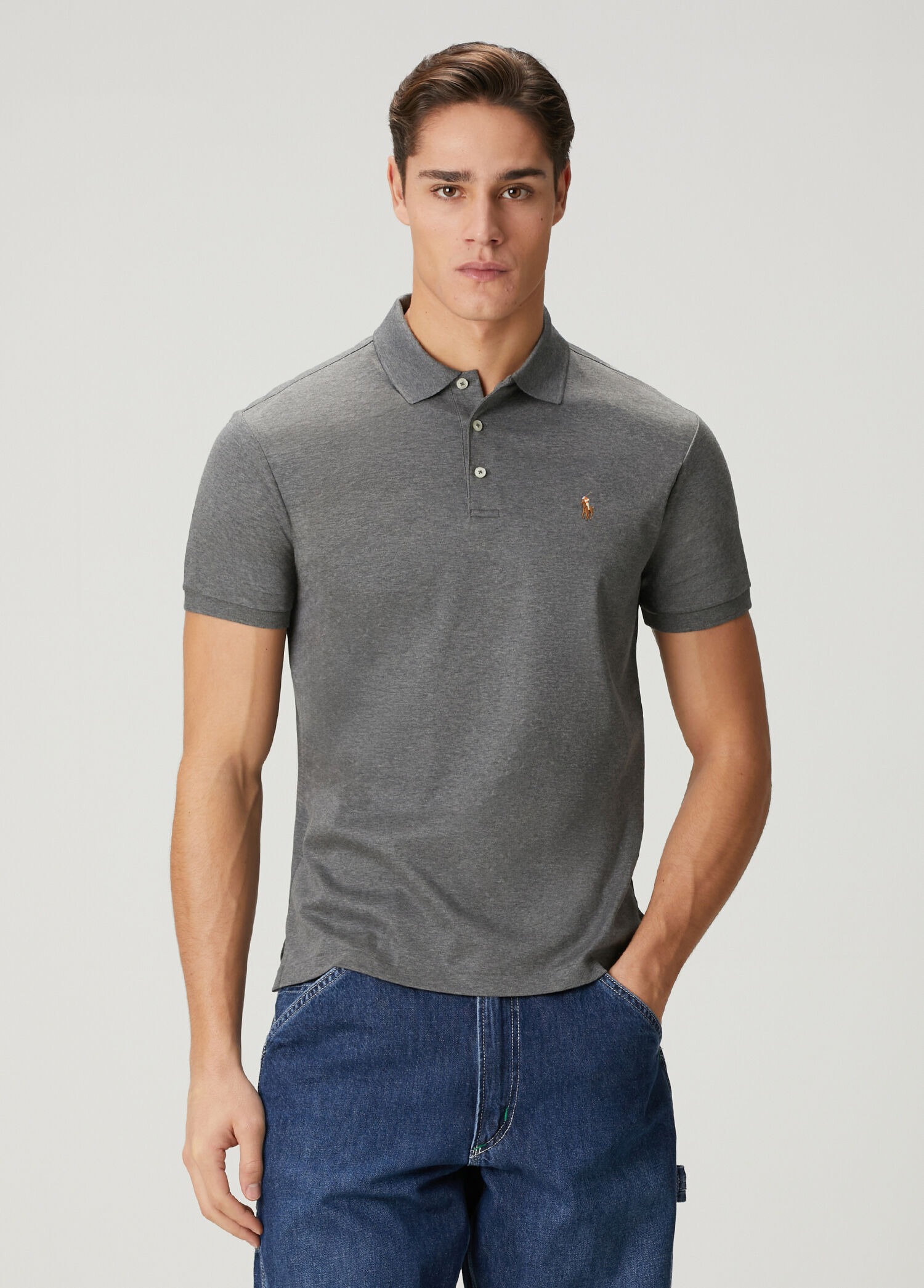 Polo Ralph Lauren Gri Erkek Gri Polo Yaka T-shirt 1865741 | Beymen