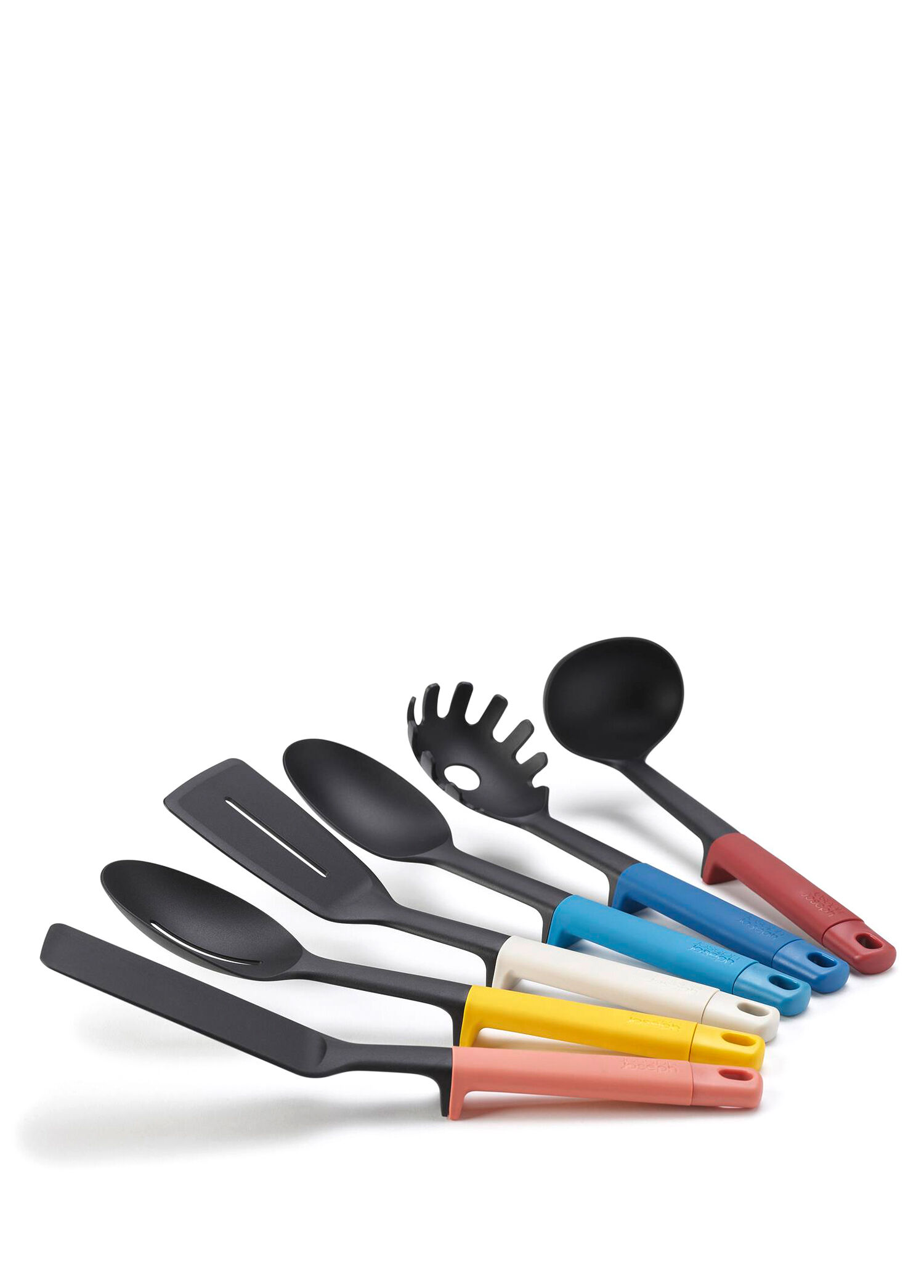 Renkli Silikon 6'lı Kepçe Spatula ve Kaşık Servis Seti